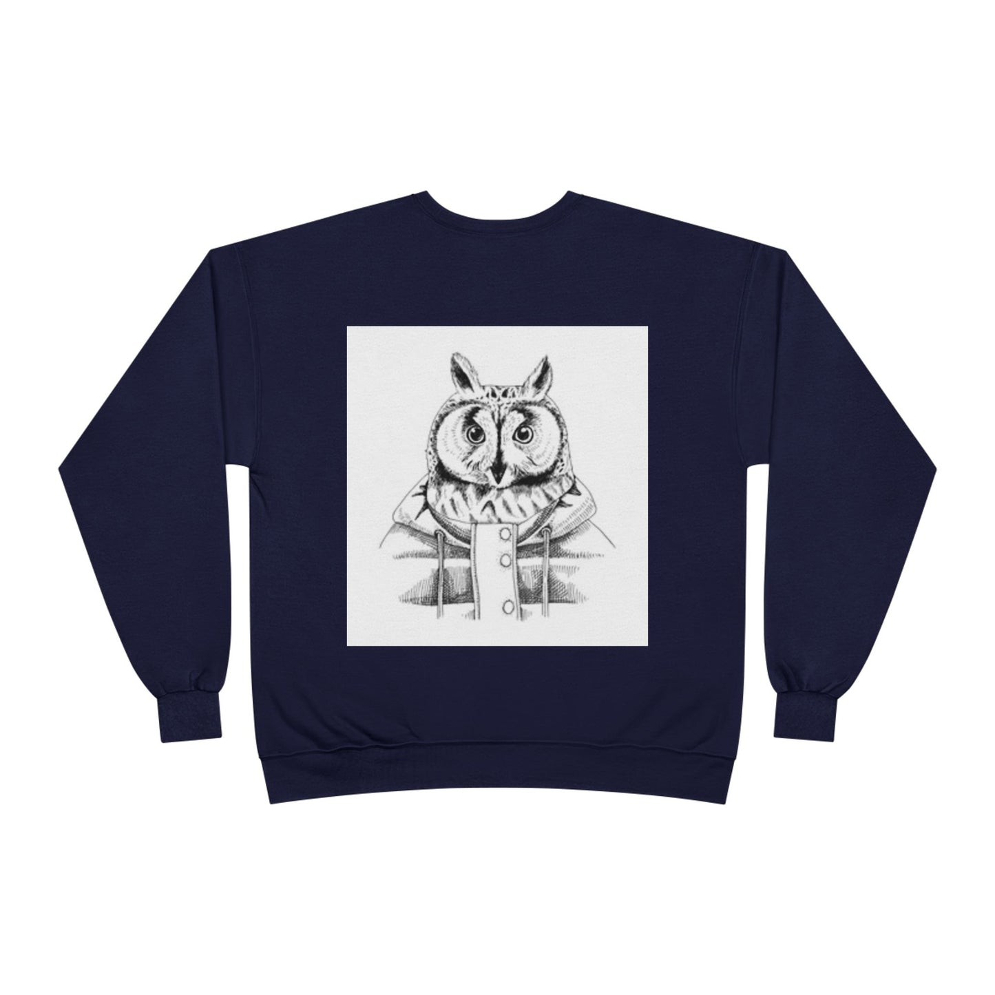 Whimsical Owl Eco-Friendly Crewneck Sweatshirt - Unisex