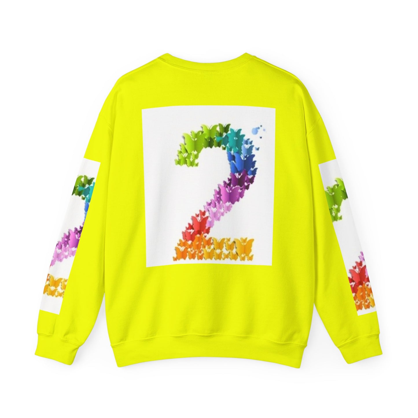 Colorful Floral Number 2 Sweatshirt for Celebrations