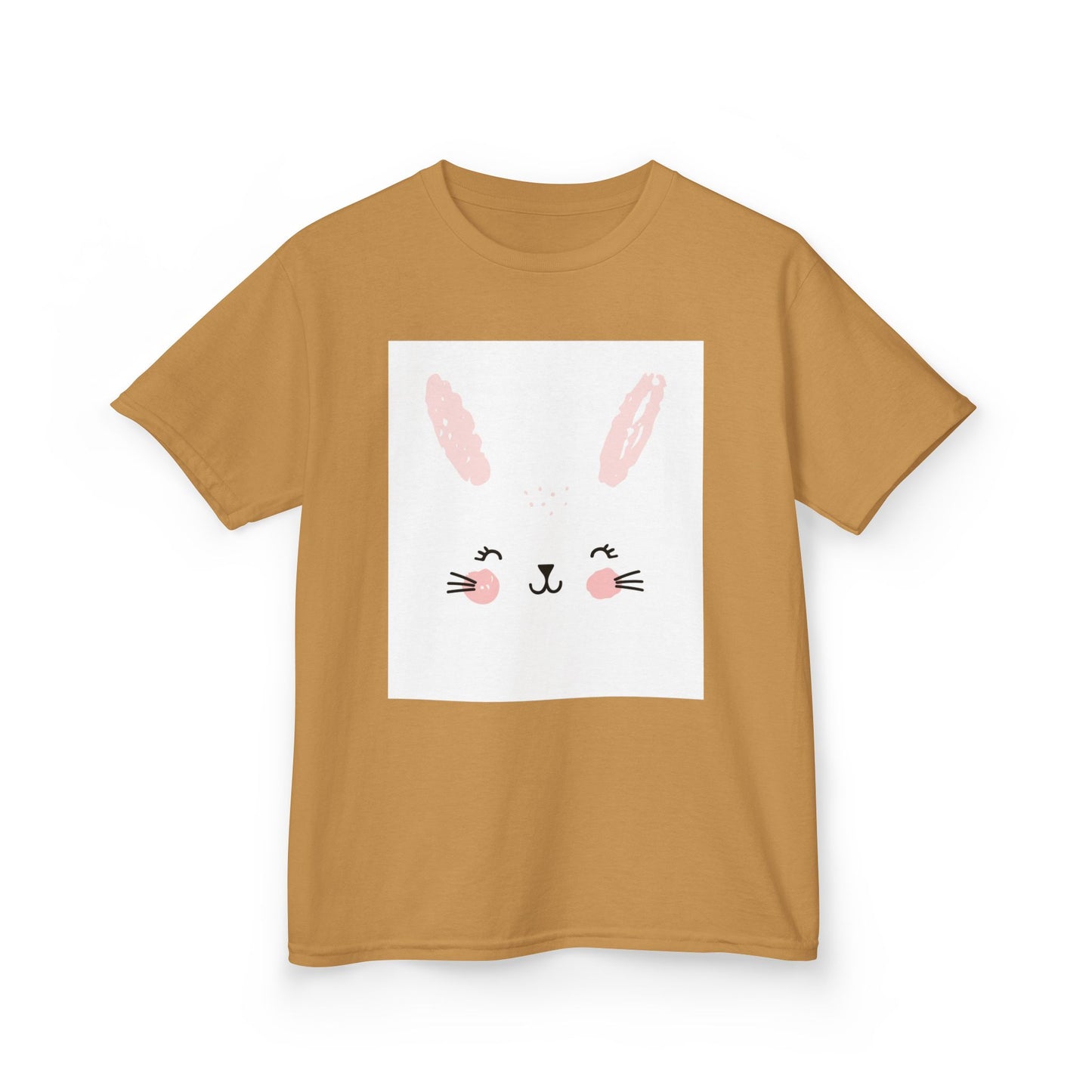 Adorable Bunny Kids Heavy Cotton Tee - Perfect for Easter & Everyday Fun