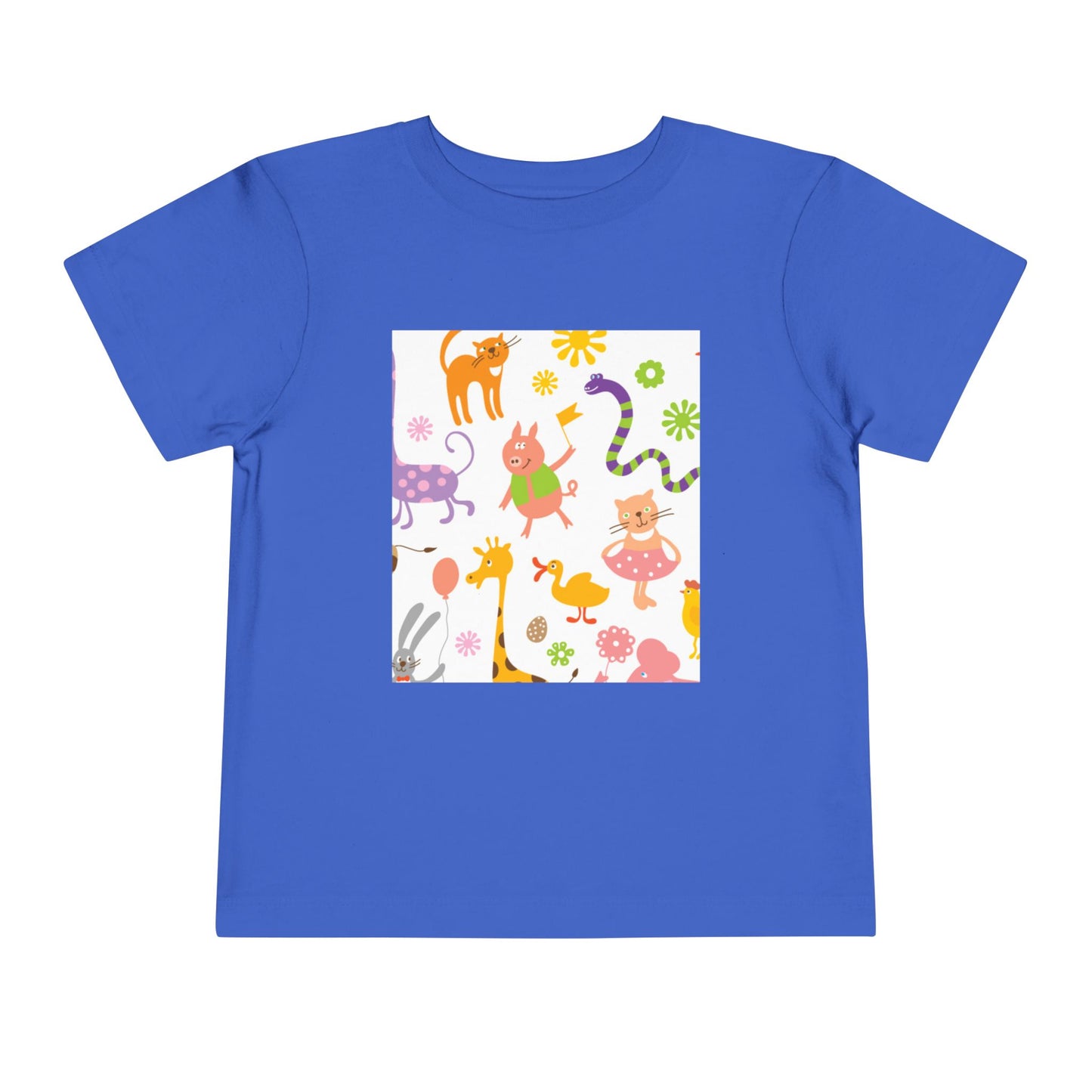 Playful Toddler Tee with Fun Animal Prints