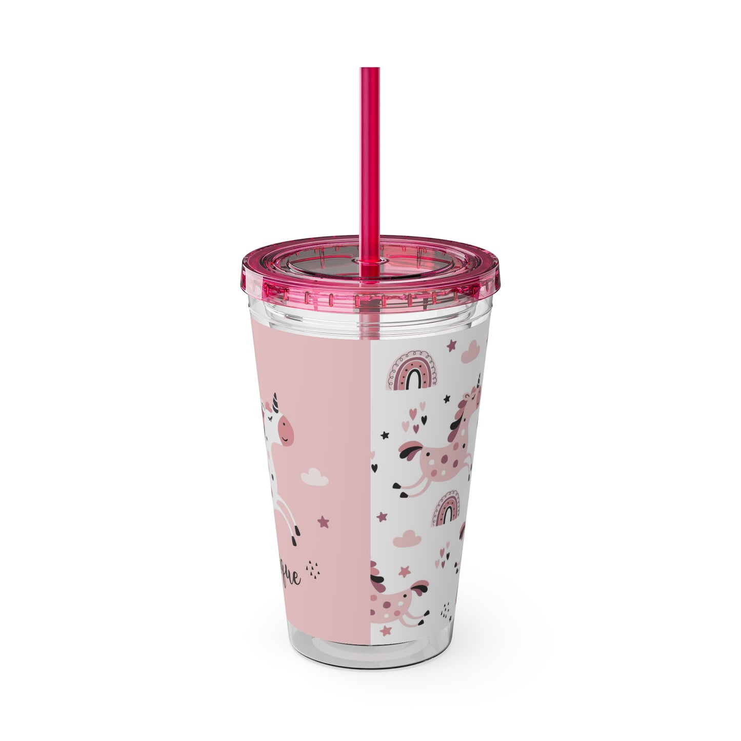 Sunsplash Unicorn Tumbler – 16oz Drinkware with Straw, Perfect for Kids & Unicorn Lovers