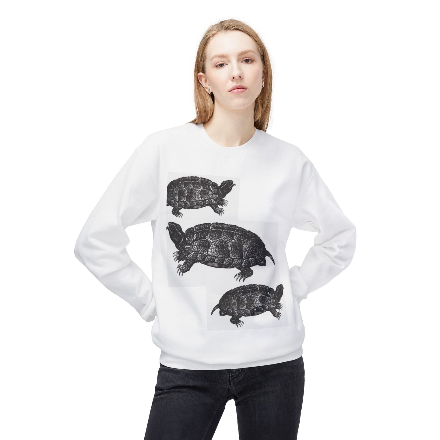 Cozy Turtle Graphic Sweatshirt - Unique Wildlife Apparel