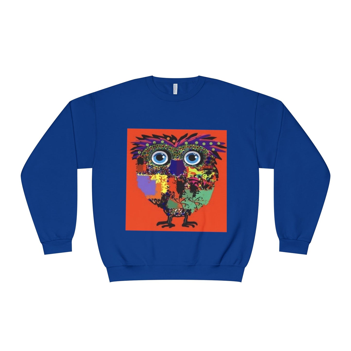 Colorful Owl Graphic Unisex Crewneck Sweatshirt - Cozy & Fun Apparel