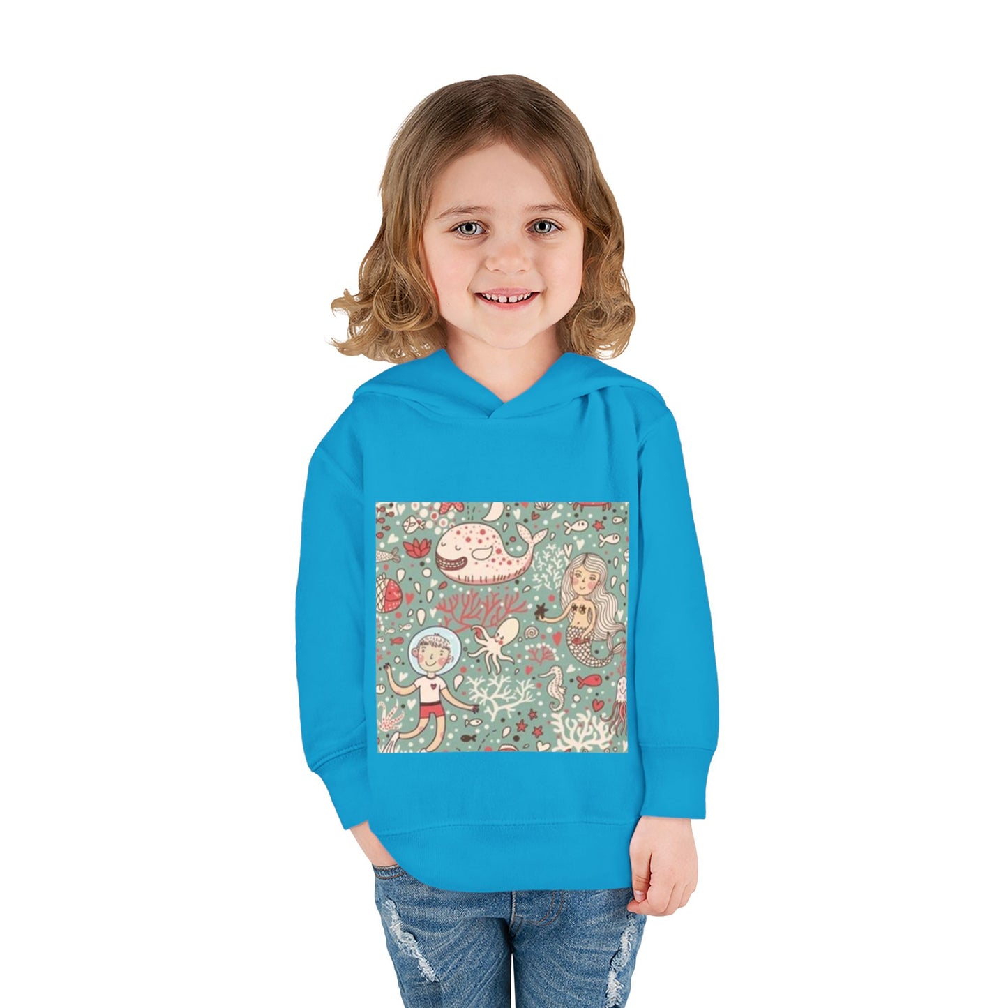 Whimsical Ocean Adventure Toddler Hoodie