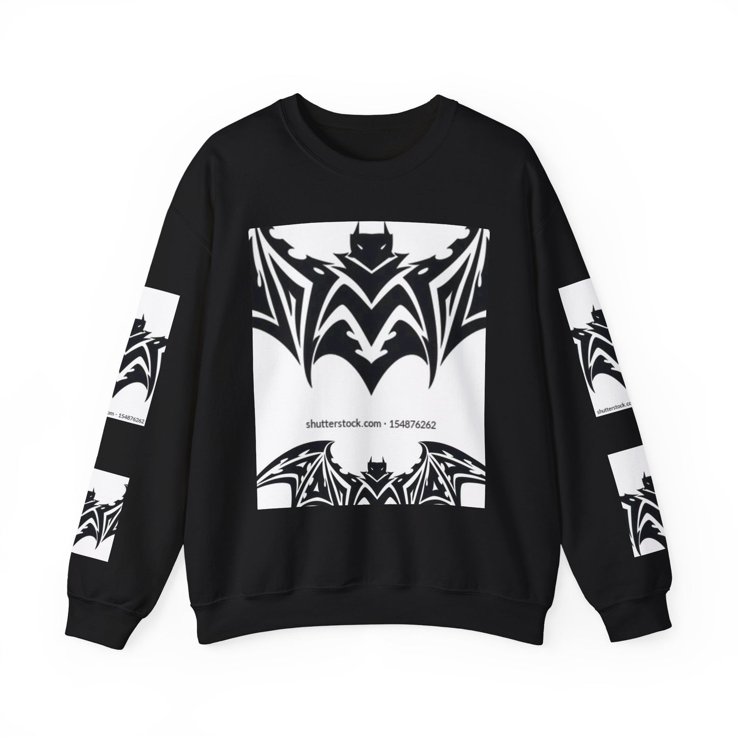 Gothic Bat Sweatshirt - Unisex Crewneck for Halloween & Casual Wear