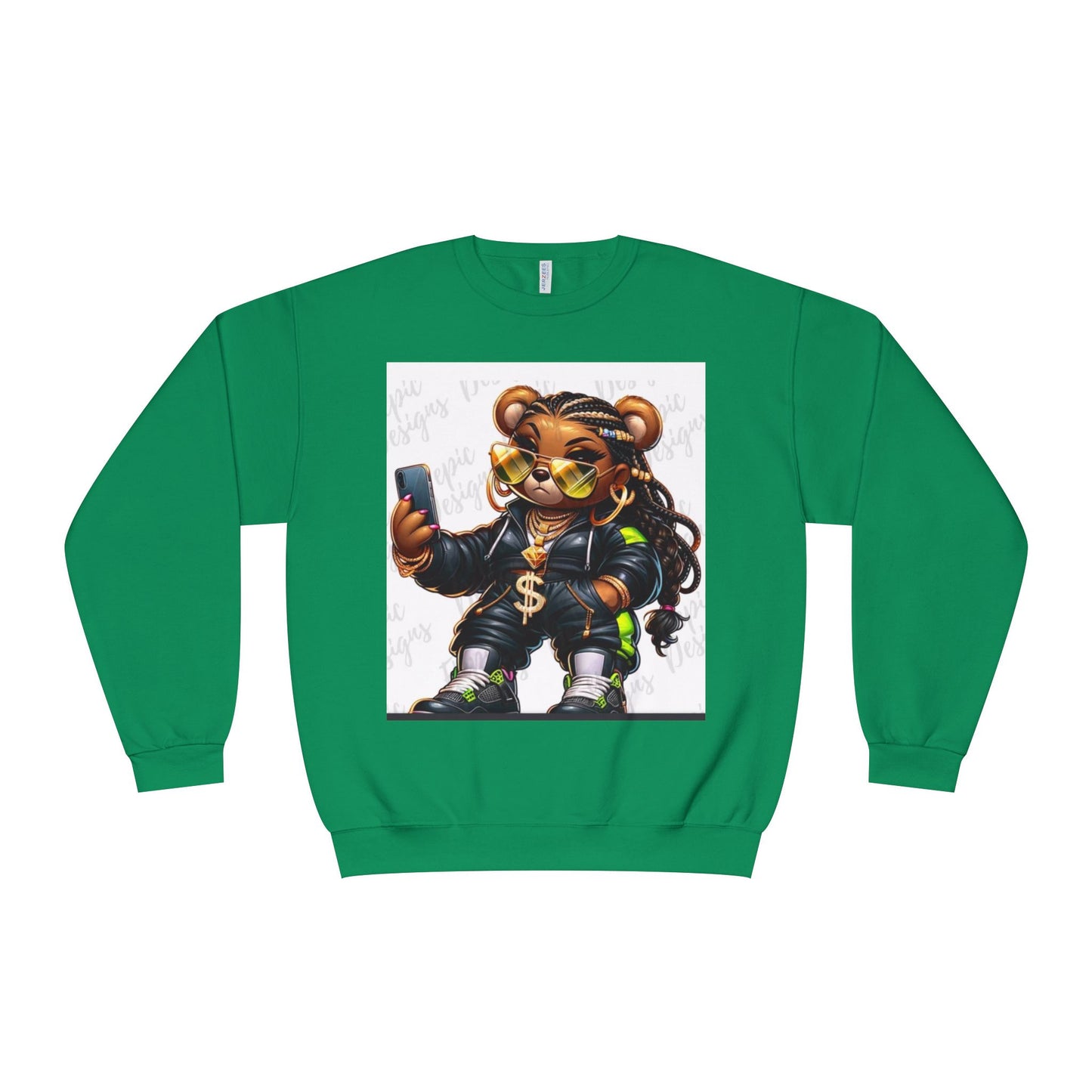 Street Style Bear Crewneck Sweatshirt - Unisex Urban Fashion