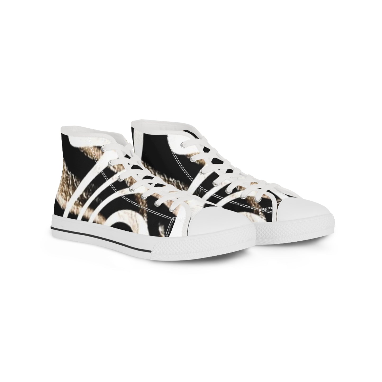 Stylish Men's High Top Sneakers with Unique Design