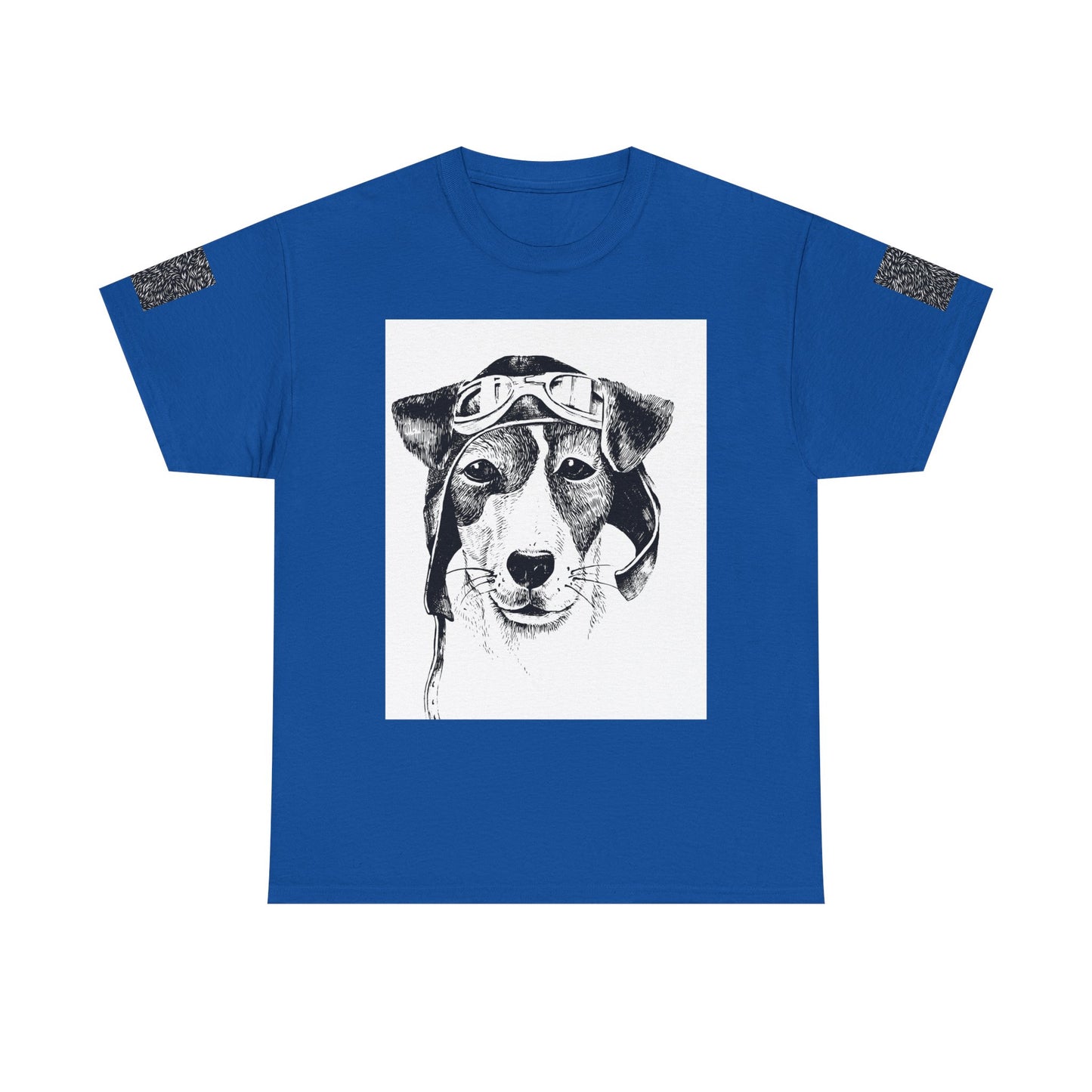 Vintage Aviator Dog Unisex Heavy Cotton Tee