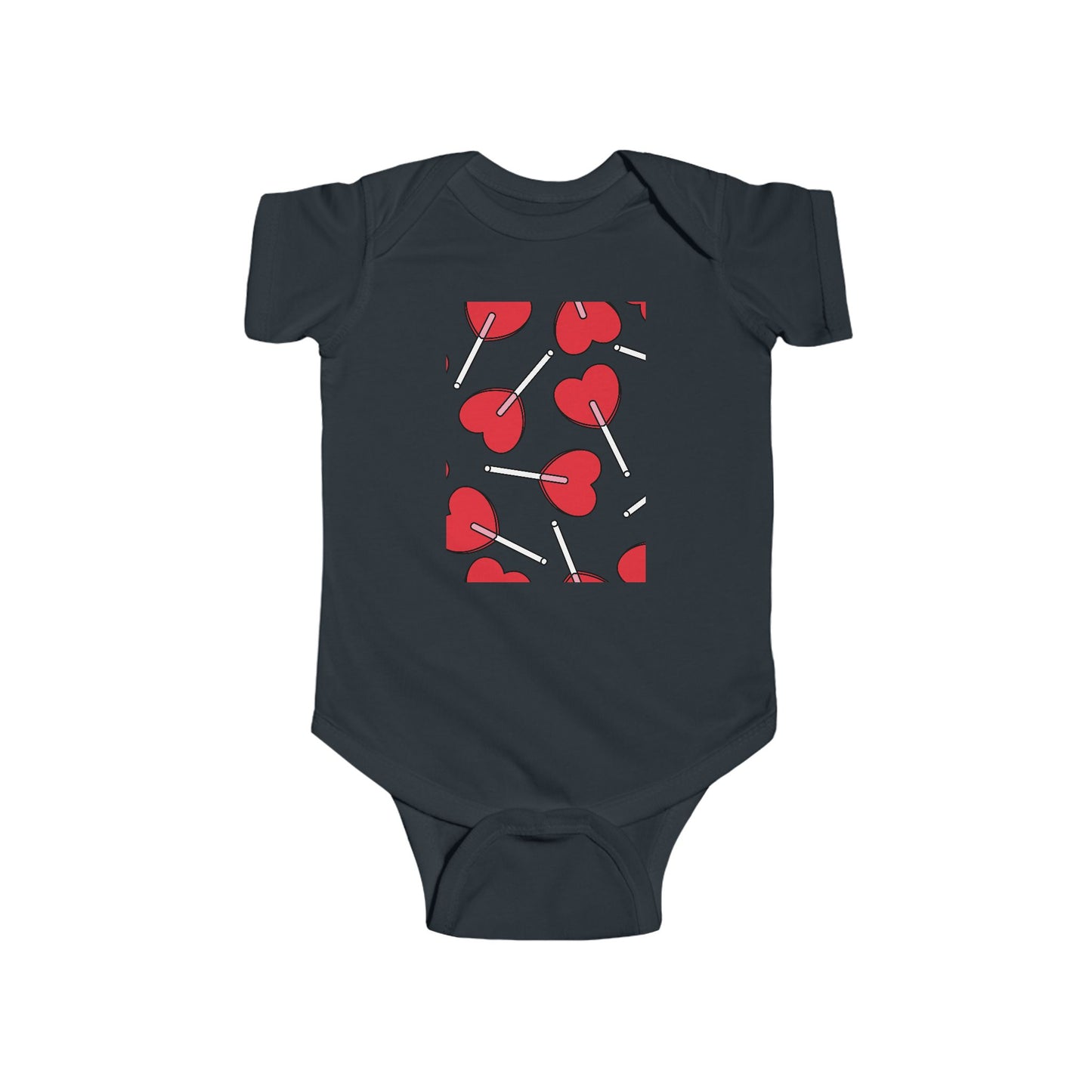 Cute Hearts Infant Bodysuit - Perfect for Baby Showers and Valentine's Day