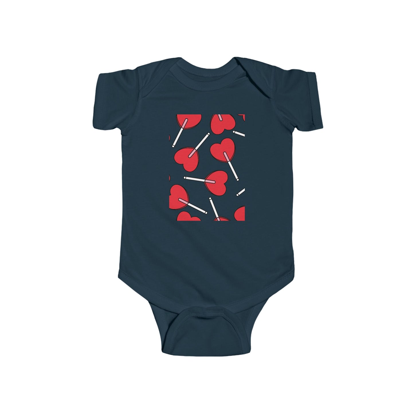 Cute Hearts Infant Bodysuit - Perfect for Baby Showers and Valentine's Day