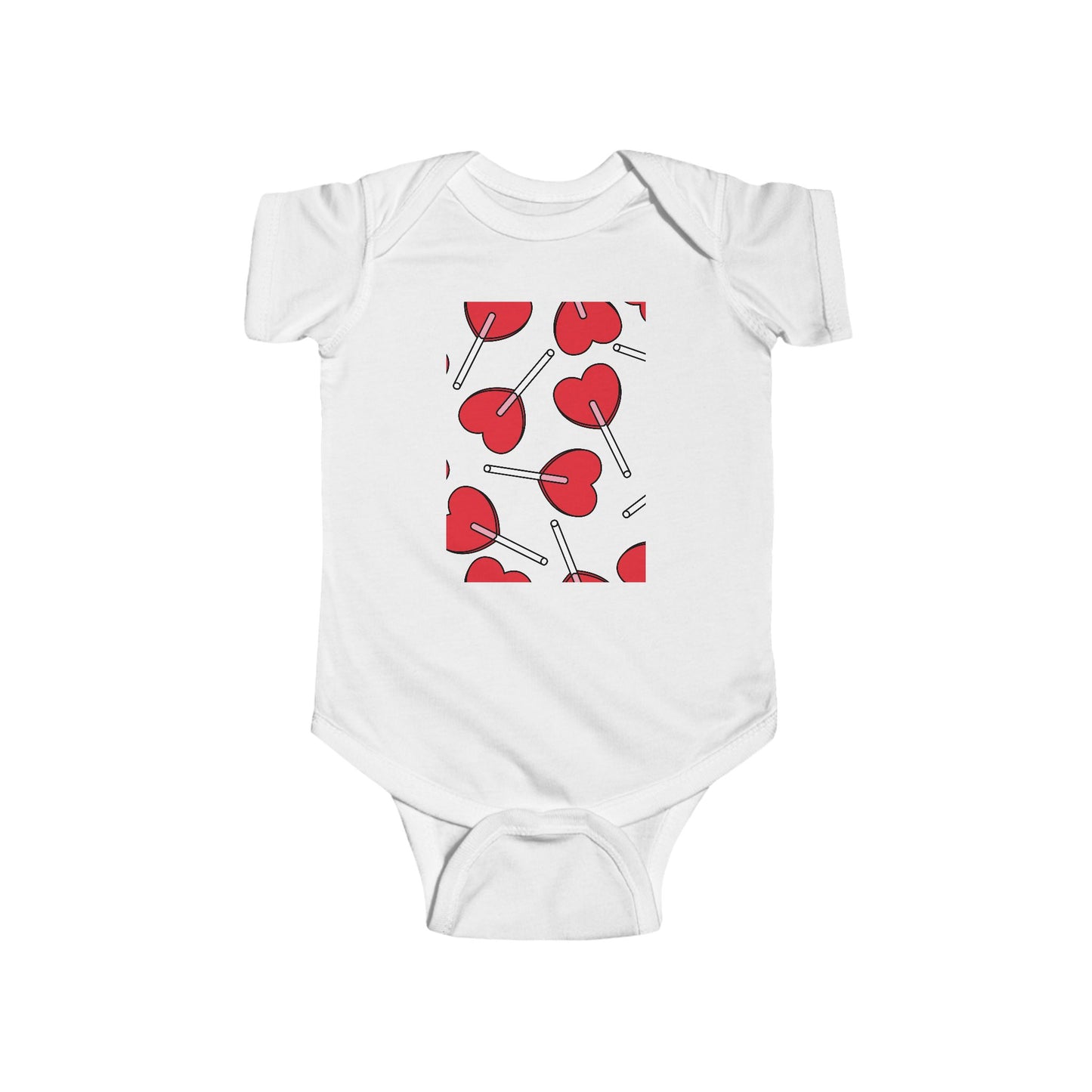 Cute Hearts Infant Bodysuit - Perfect for Baby Showers and Valentine's Day