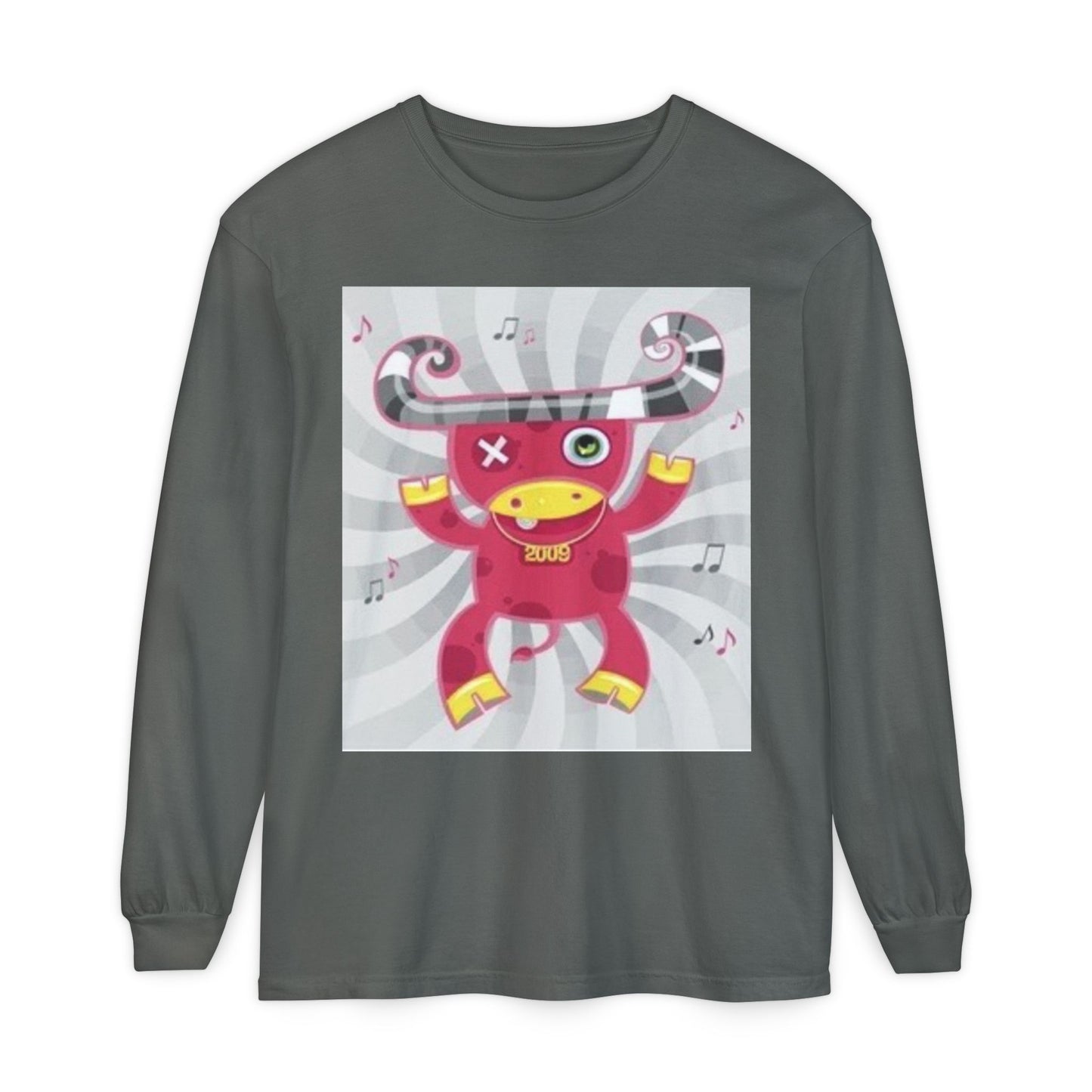 Fun & Quirky Graphic Long Sleeve T-Shirt - Perfect for Music Lovers