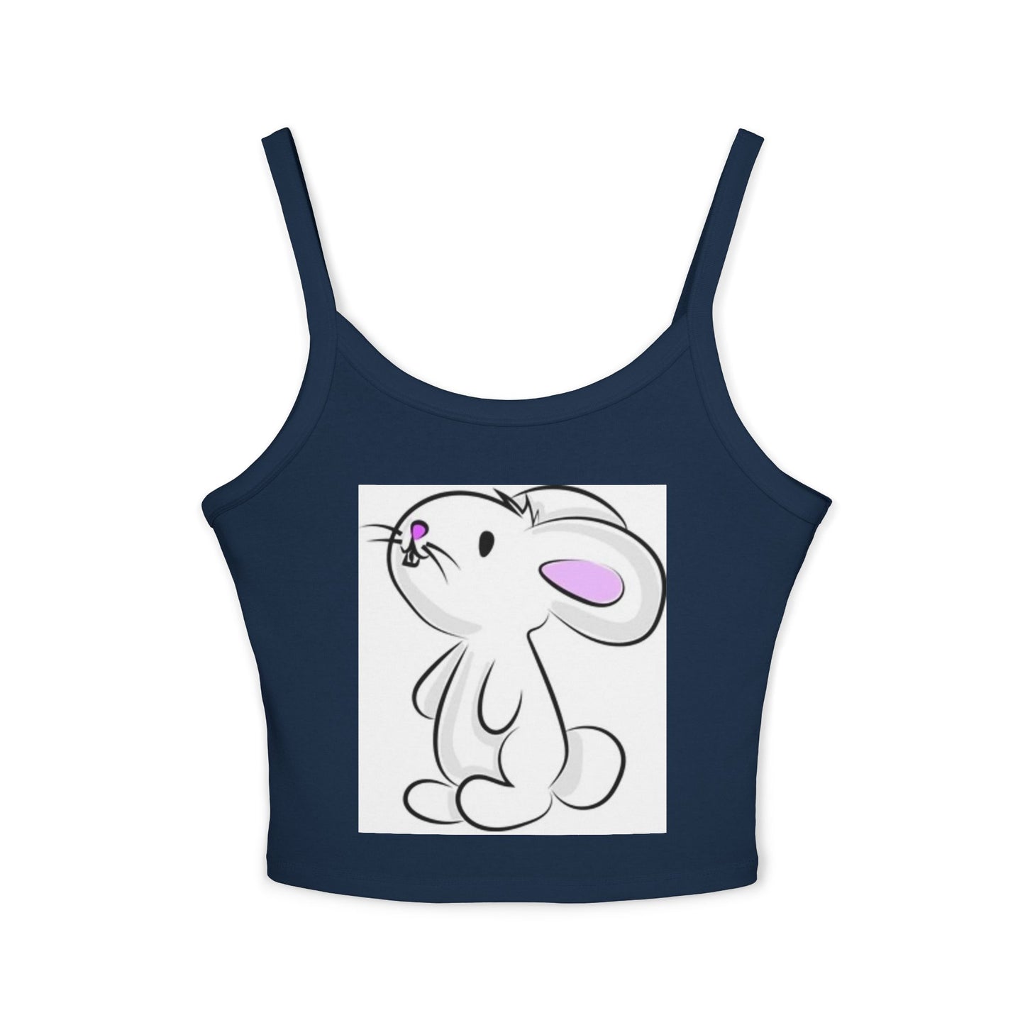 Cute Bunny Women's Spaghetti Strap Tank Top for Spring Fashion