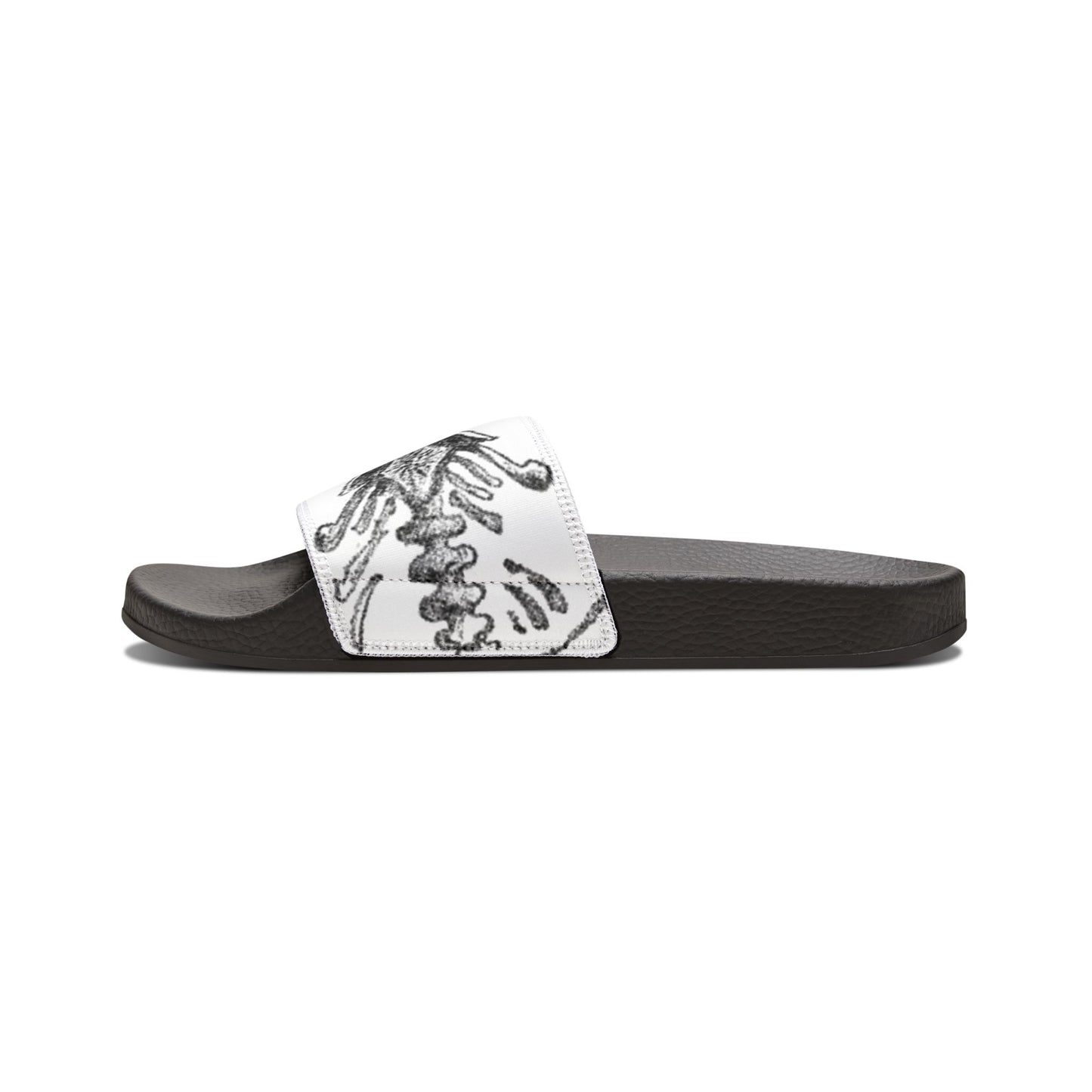 Artistic Men’s Removable-Strap Sandals with Butterfly Design