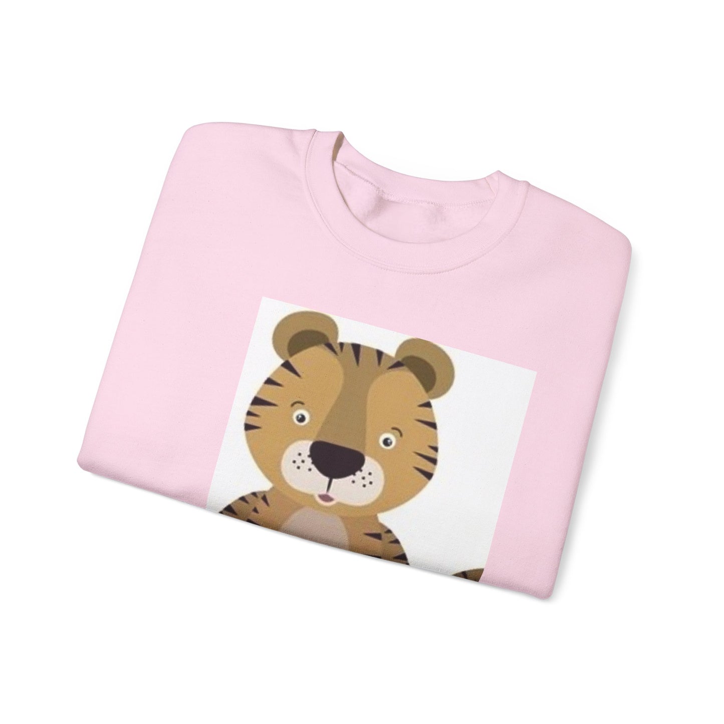 Cute Tiger Design Unisex Heavy Blend Crewneck Sweatshirt
