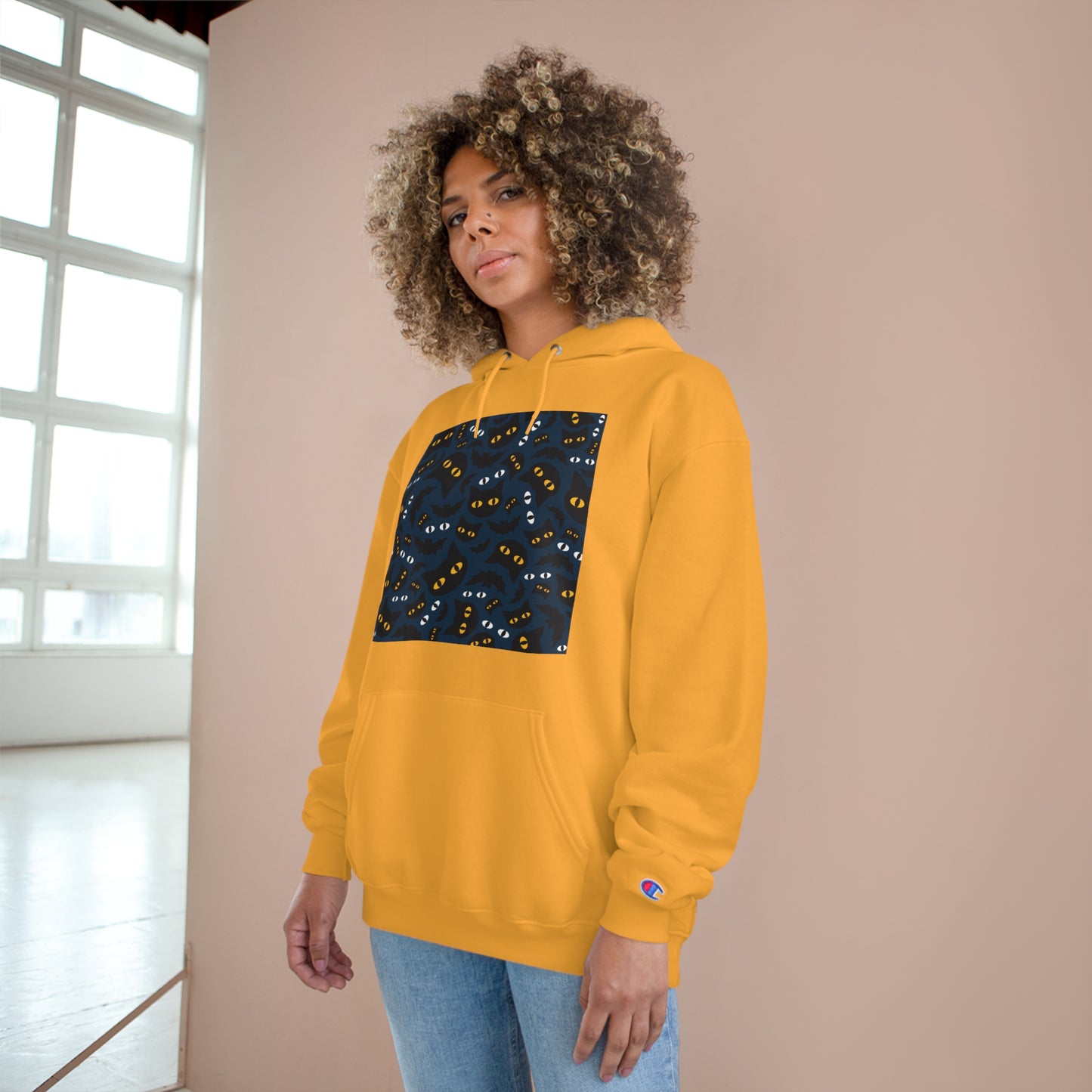 Cozy Cat-Themed Champion Hoodie for Cat Lovers