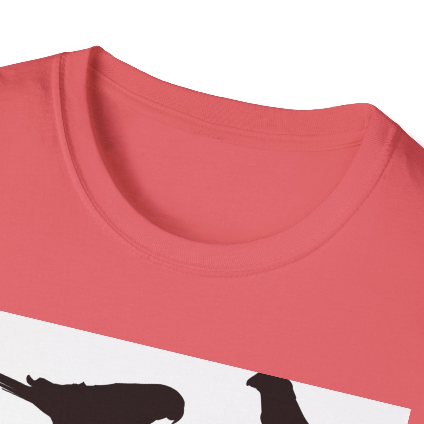 Minimalist Bird Silhouette Unisex Softstyle T-Shirt