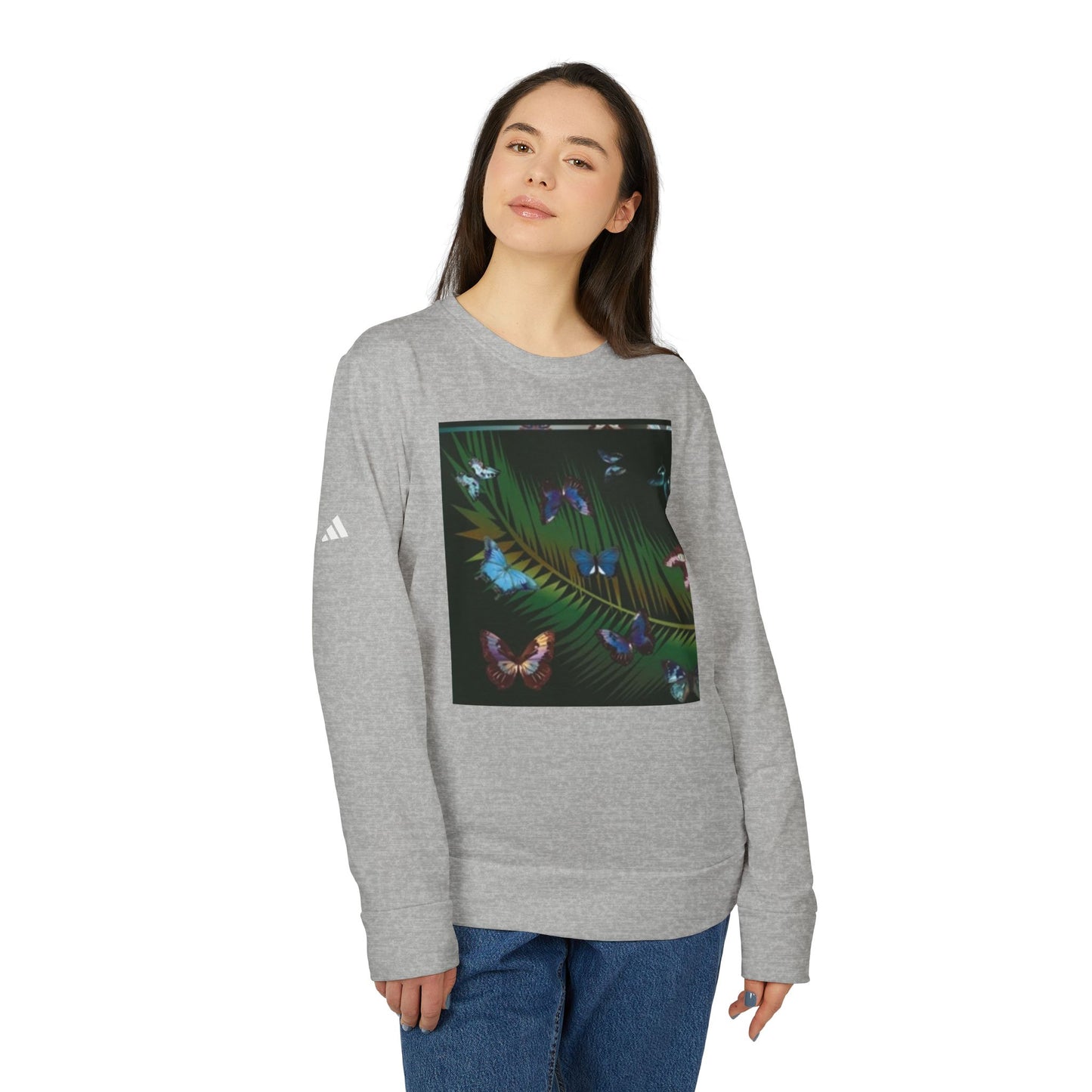 adidas Unisex Fleece Crewneck Sweatshirt