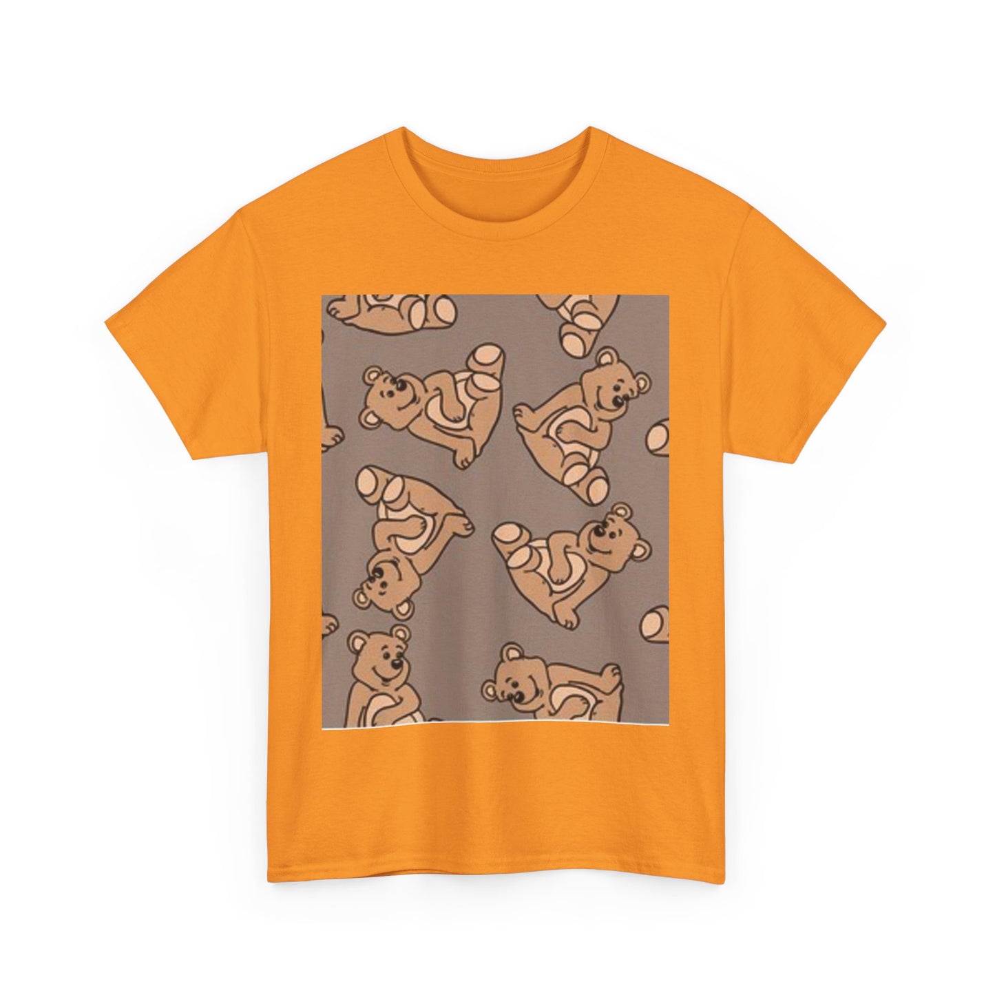 Tropical Bird Pattern Unisex Heavy Cotton Tee - Vibrant Summer Style