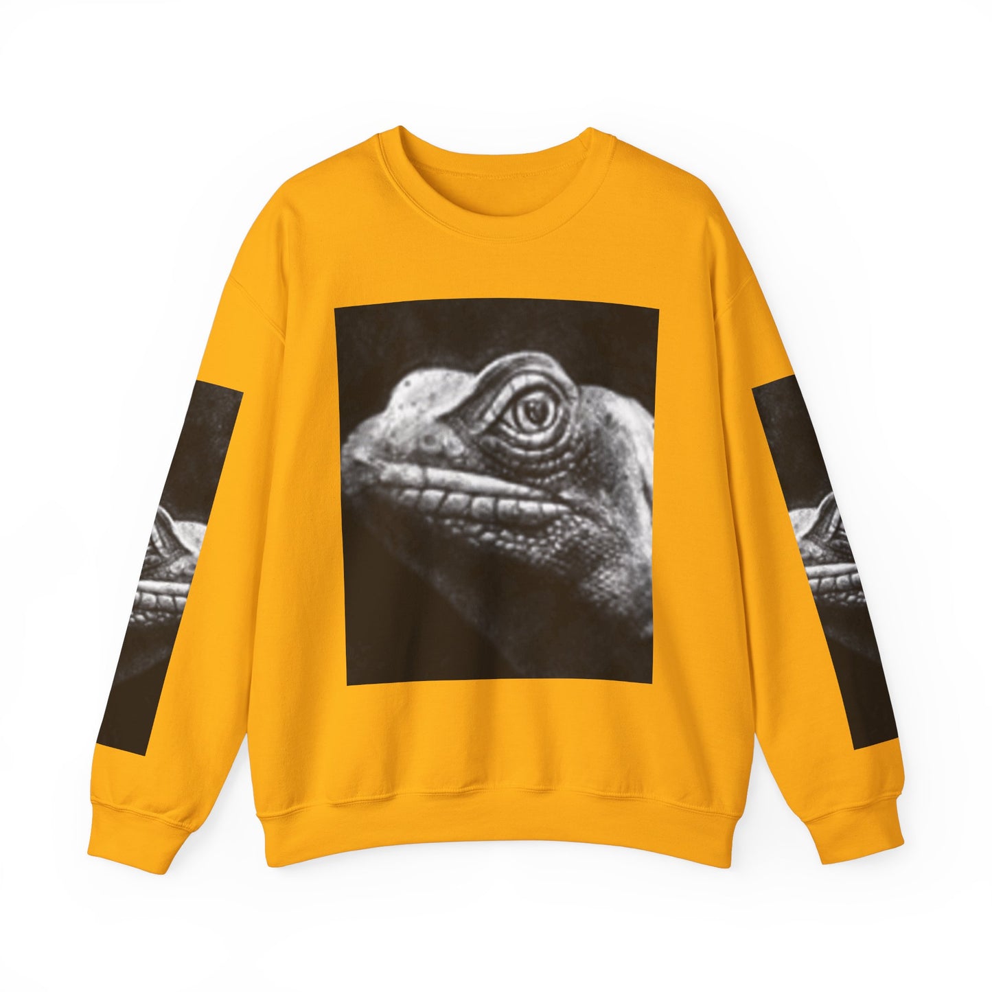 Unique Unisex Crewneck Sweatshirt with Bold Lizard Design