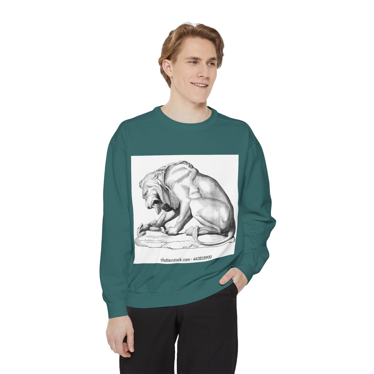 Artistic Lion Graphic Unisex Sweatshirt - Cozy & Stylish