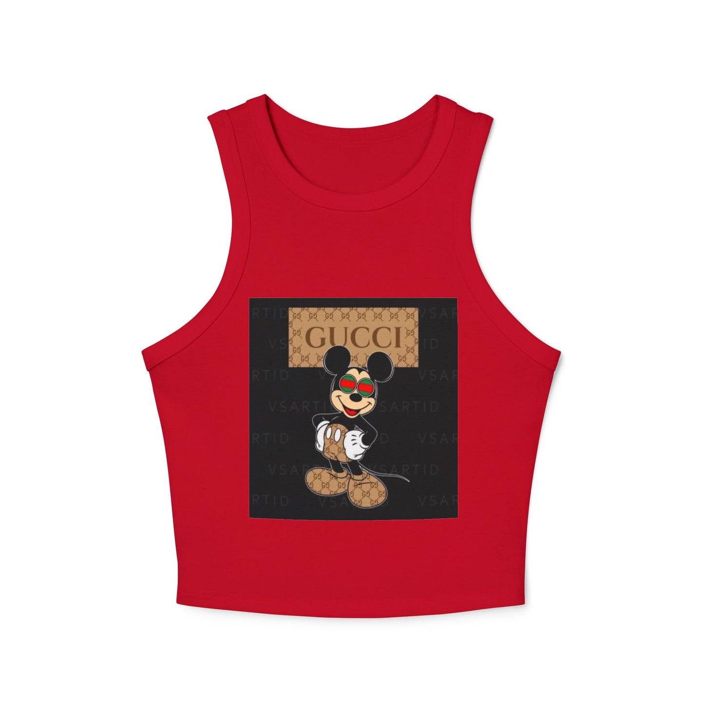 Trendy Women's Micro Rib Racer Tank Top - Stylish and Comfortable for Everyday Wear