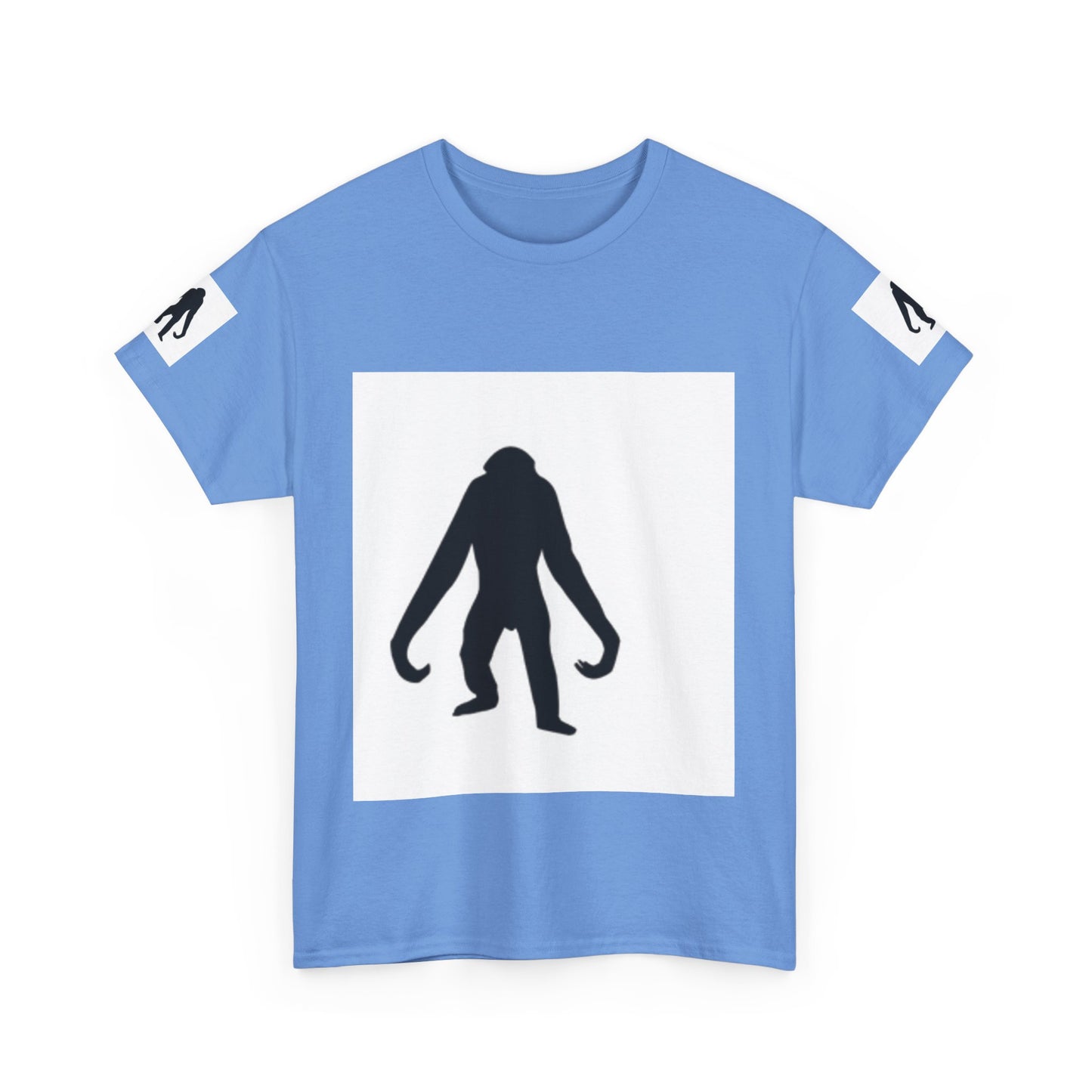 Unisex Heavy Cotton Tee - Bold Monkey Silhouette Tee for Animal Lovers