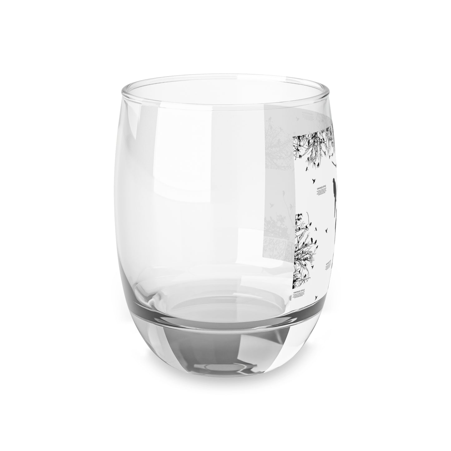 Artistic Whiskey Glass with Bird Silhouettes | Perfect for Celebrations & Gifting