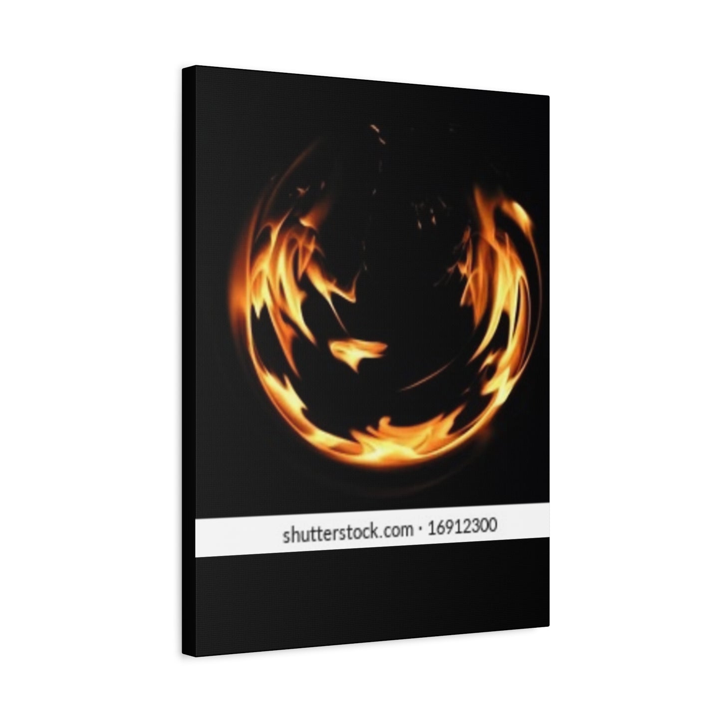 Fire Swirl Matte Canvas Art - Stretched 1.25" Gallery Wrap