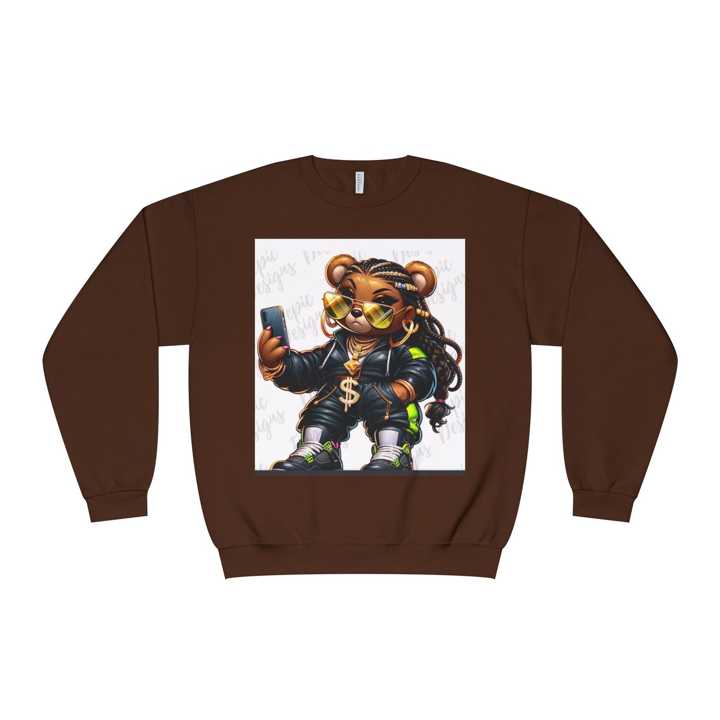 Street Style Bear Crewneck Sweatshirt - Unisex Urban Fashion