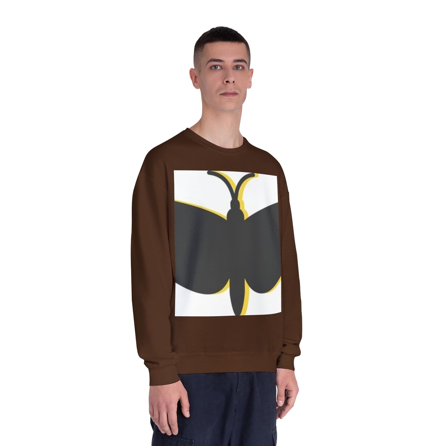 Butterfly Emblem Unisex Sweatshirt - Cozy Style for Nature Lovers