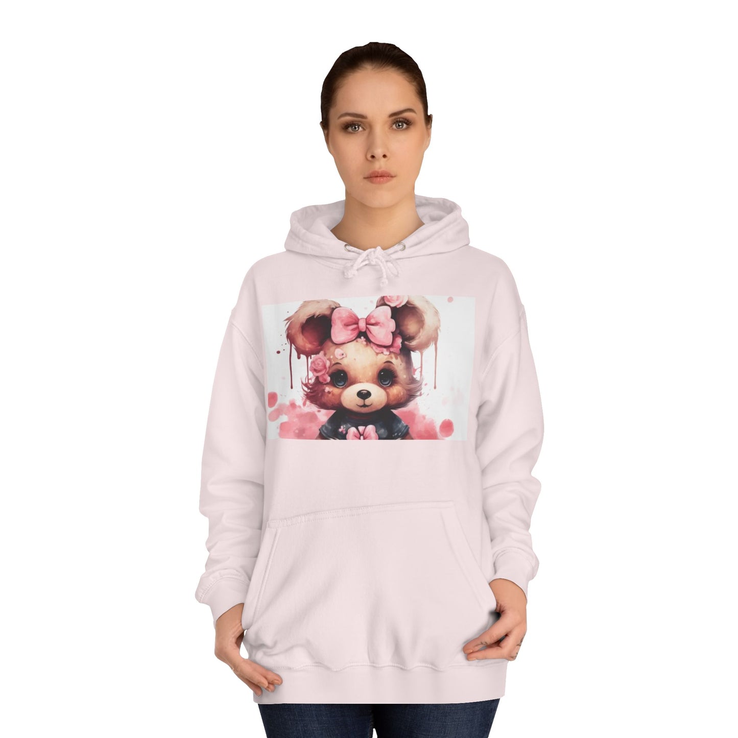 Unisex College Hoodie - Bold Graphic Design for Trendy Campus Style