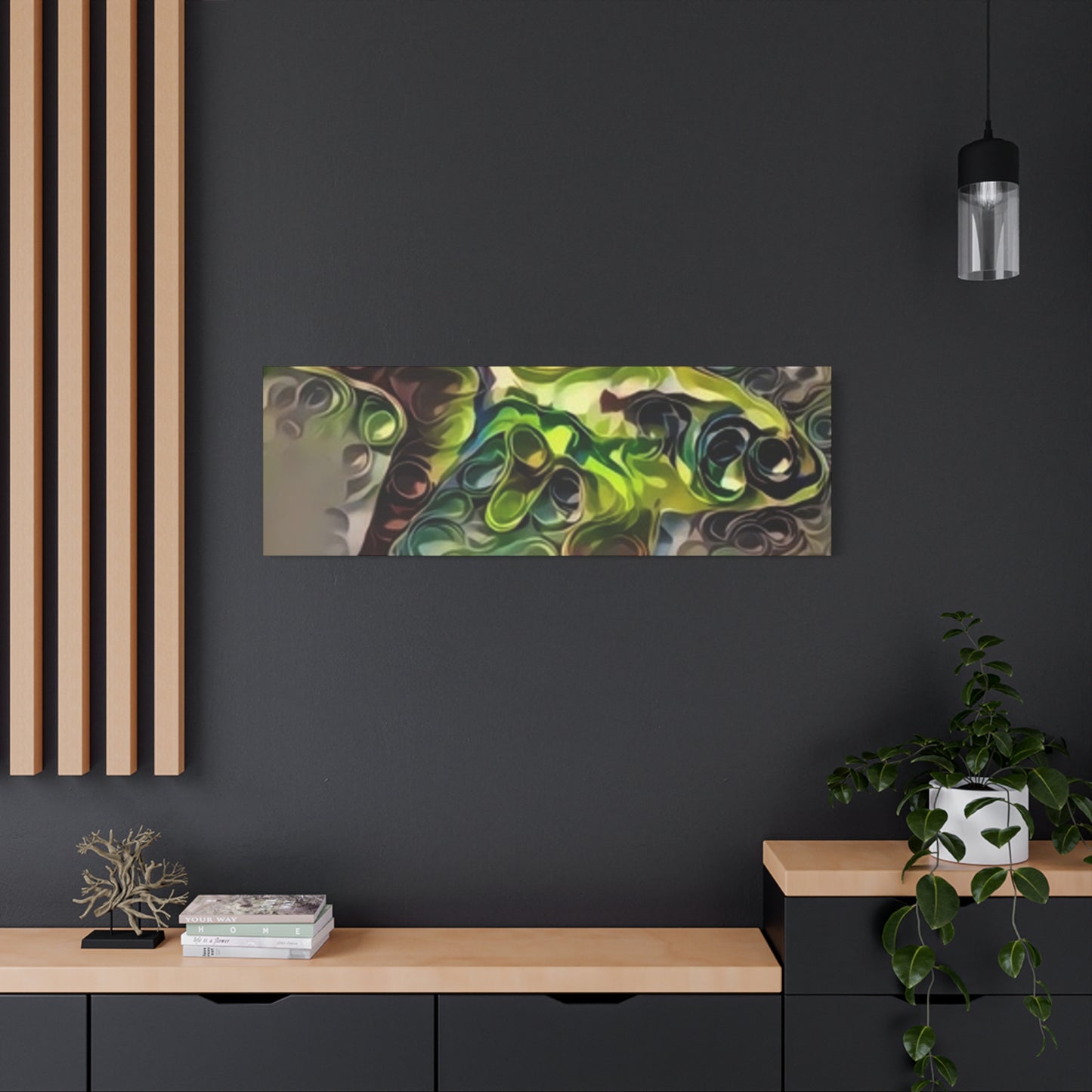 Abstract Nature Canvas Art - Stretched Matte Wall Decor