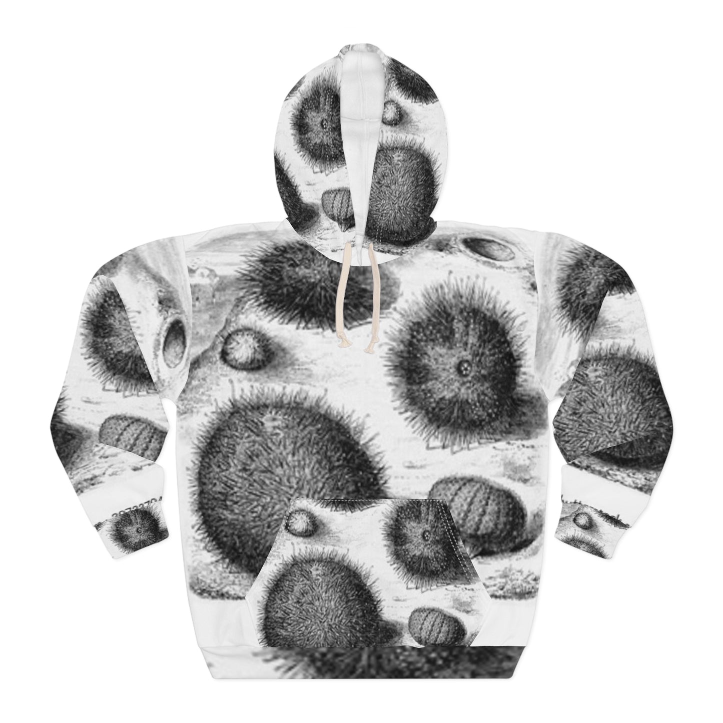 Artistic Unisex Pullover Hoodie - Abstract Microscopic Design