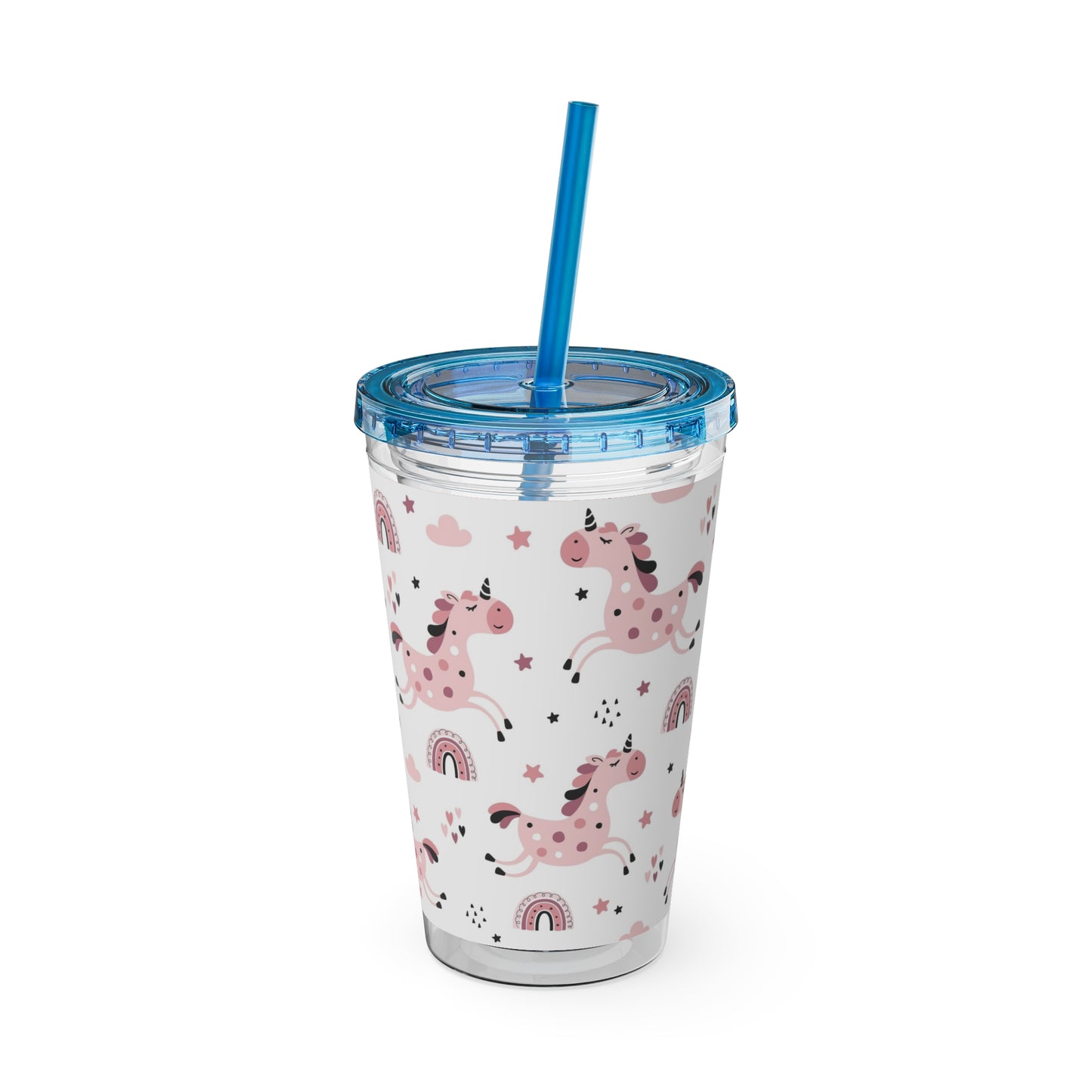 Sunsplash Unicorn Tumbler – 16oz Drinkware with Straw, Perfect for Kids & Unicorn Lovers