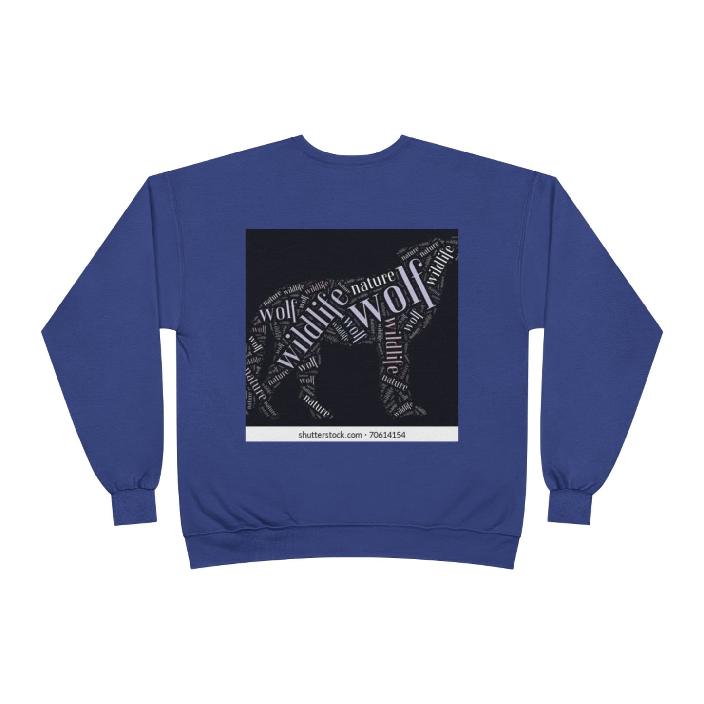 Unisex Eco-Friendly Wolf Graphic Crewneck Sweatshirt - Nature Lover Gift