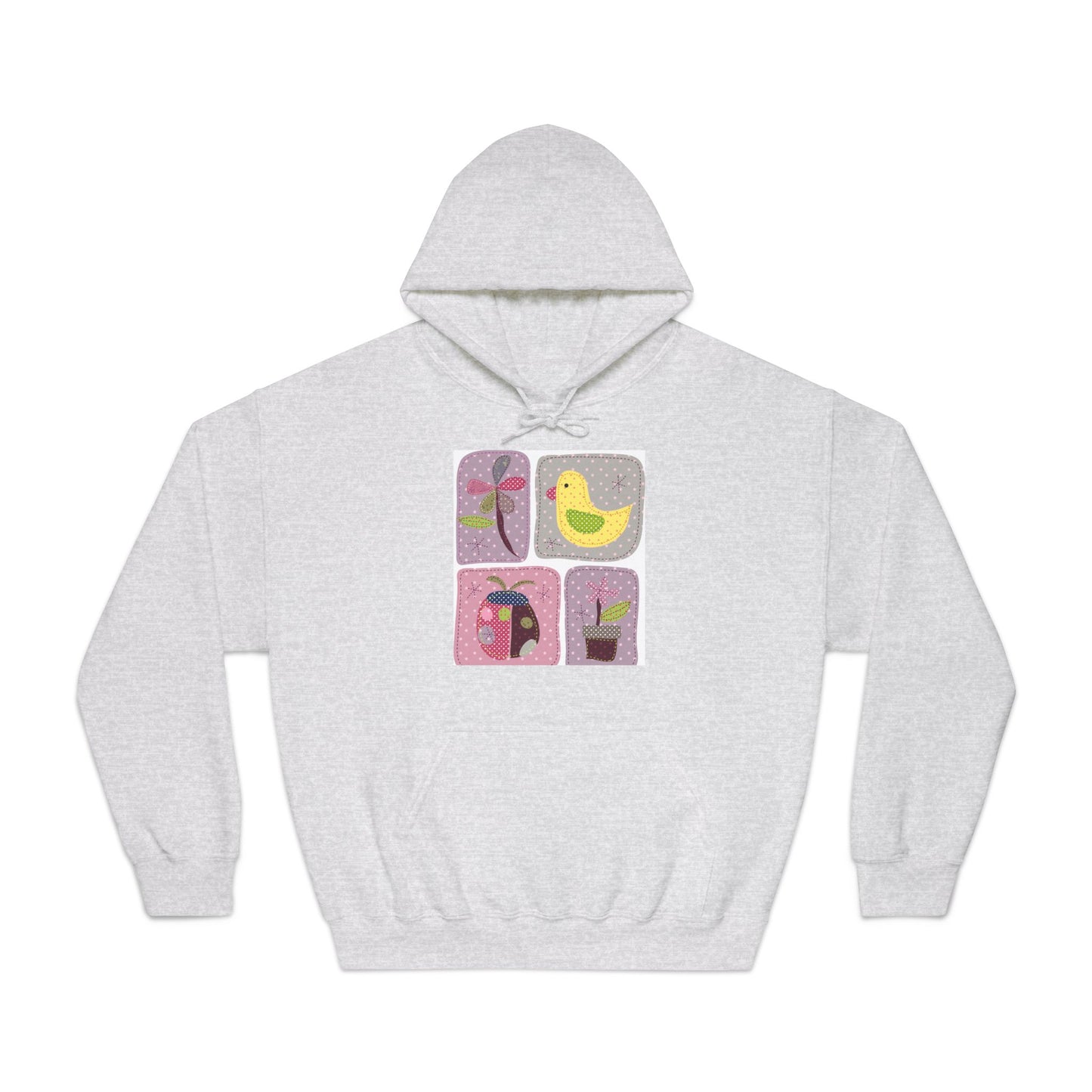 Cozy Unisex Hooded Sweatshirt with Floral Design - Perfect for Spring Celebrations