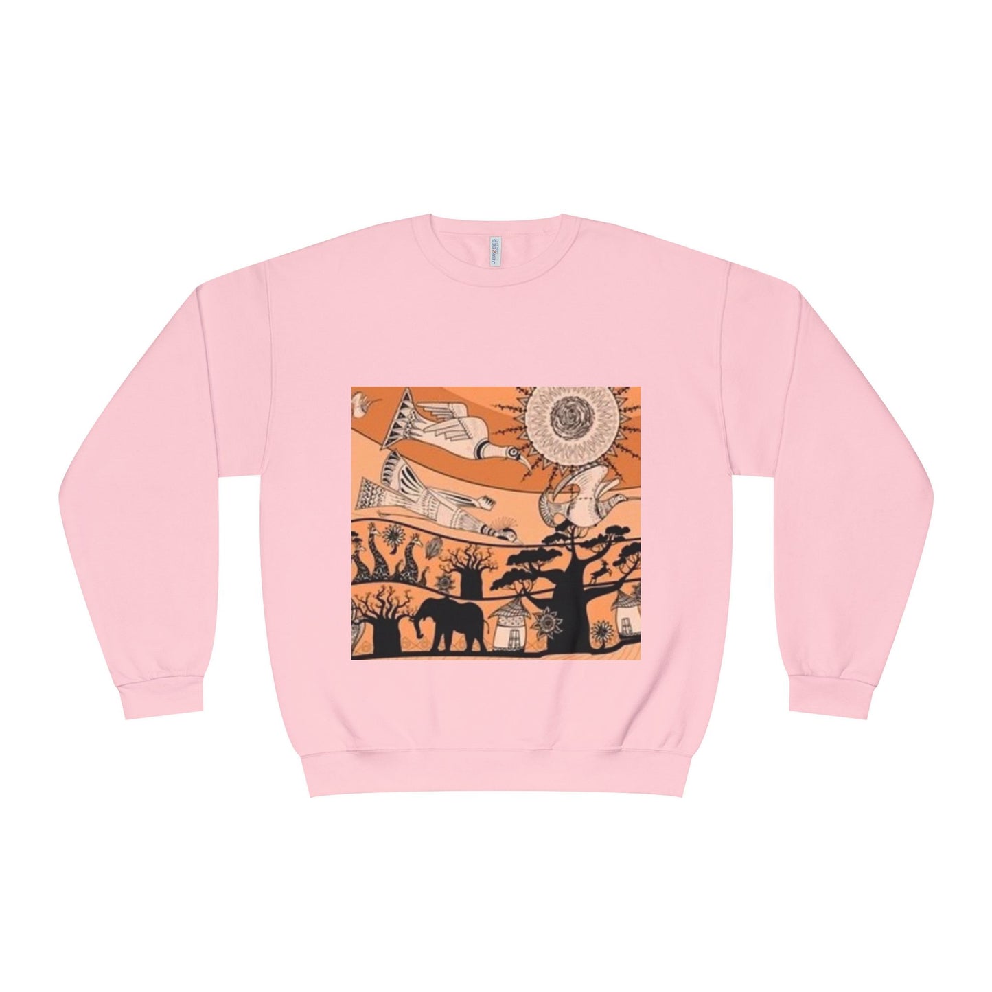Bohemian Artistic Crewneck Sweatshirt | Nature & Sun Design
