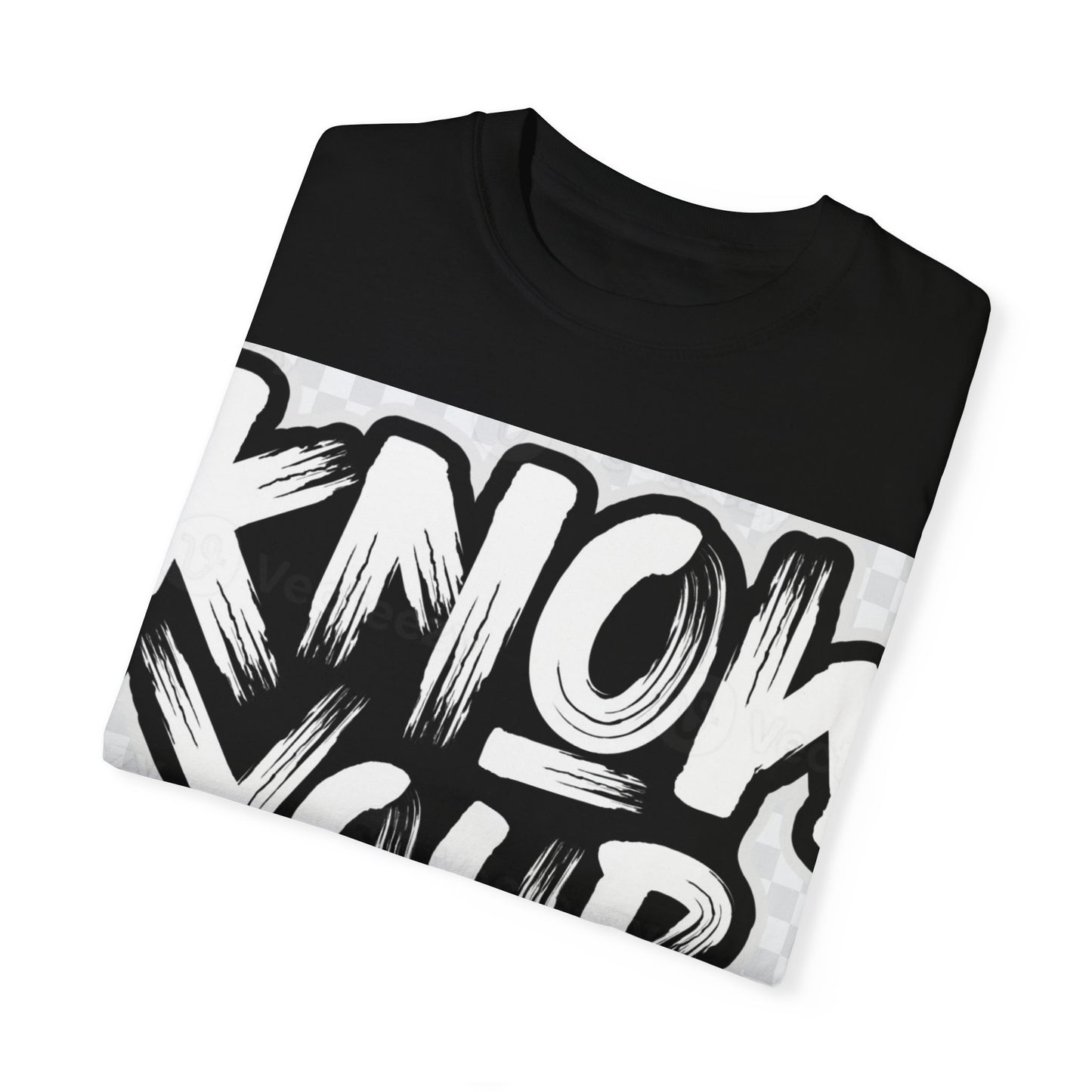 Know Your Worth Unisex Garment-Dyed T-Shirt