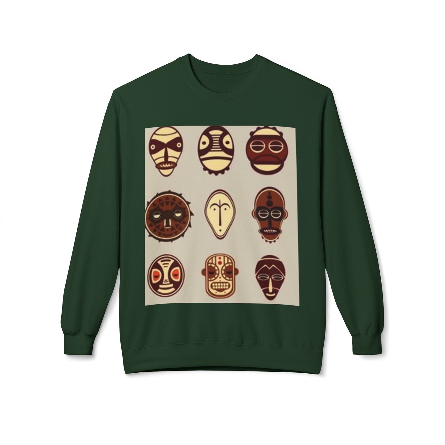 Artistic Horse Illustration Fleece Crewneck Sweatshirt - Unisex