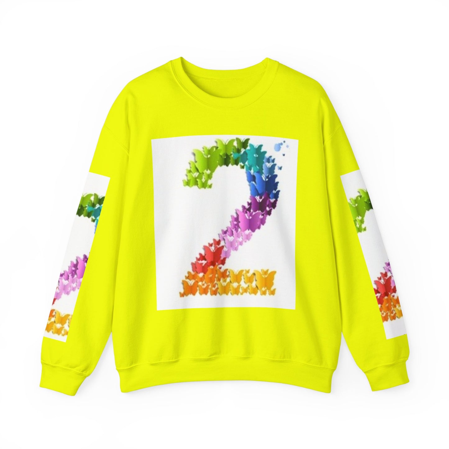 Colorful Floral Number 2 Sweatshirt for Celebrations