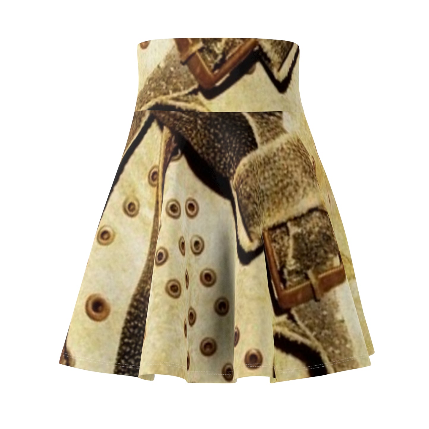 Vintage-Inspired Women's Skater Skirt with Unique Pattern