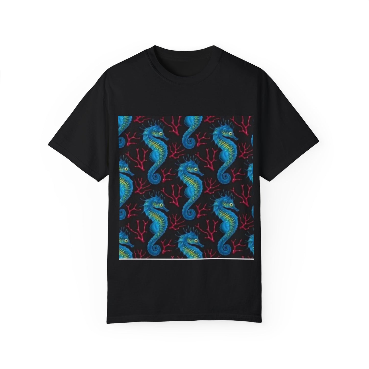 Ocean-Inspired Unisex T-Shirt with Seahorse Design