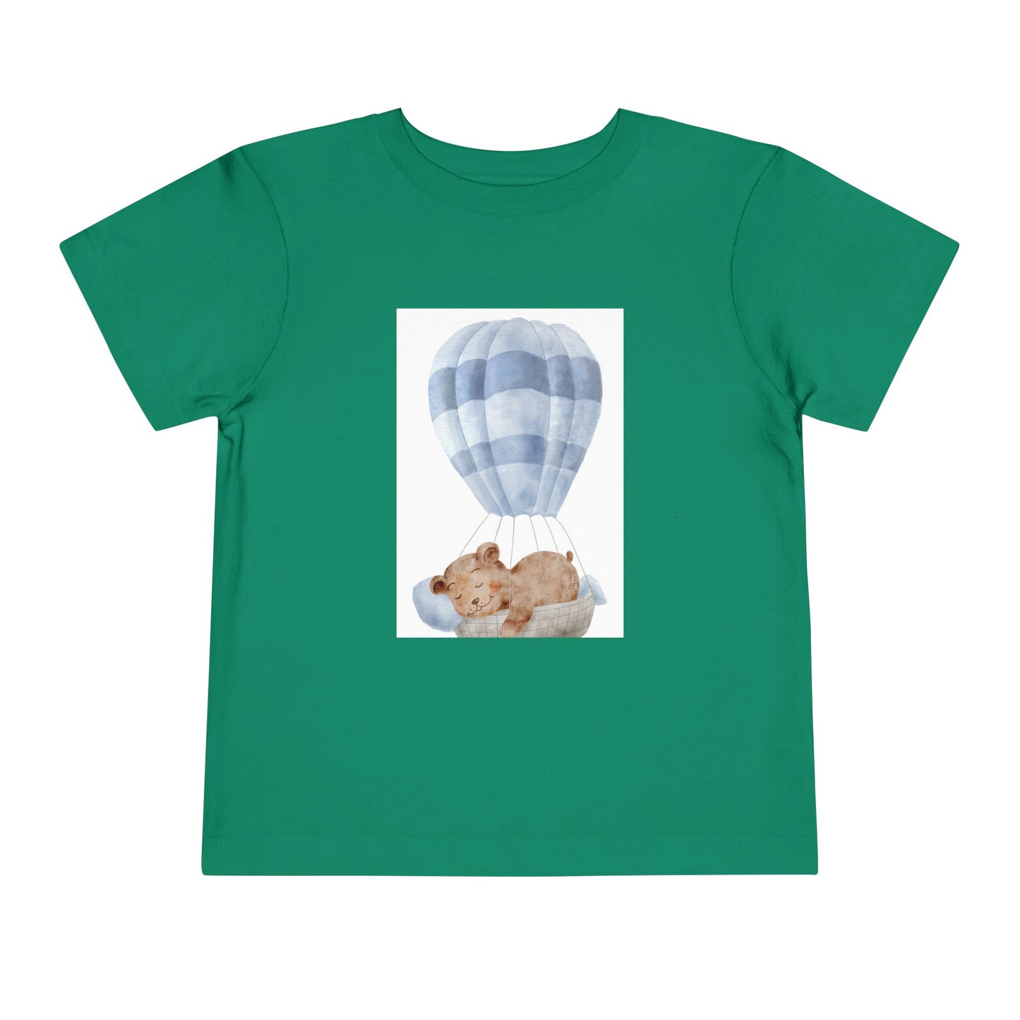 Cute Toddler Tee with Hot Air Balloon and Bear Design - Perfect for Playtime and Special Occasions
