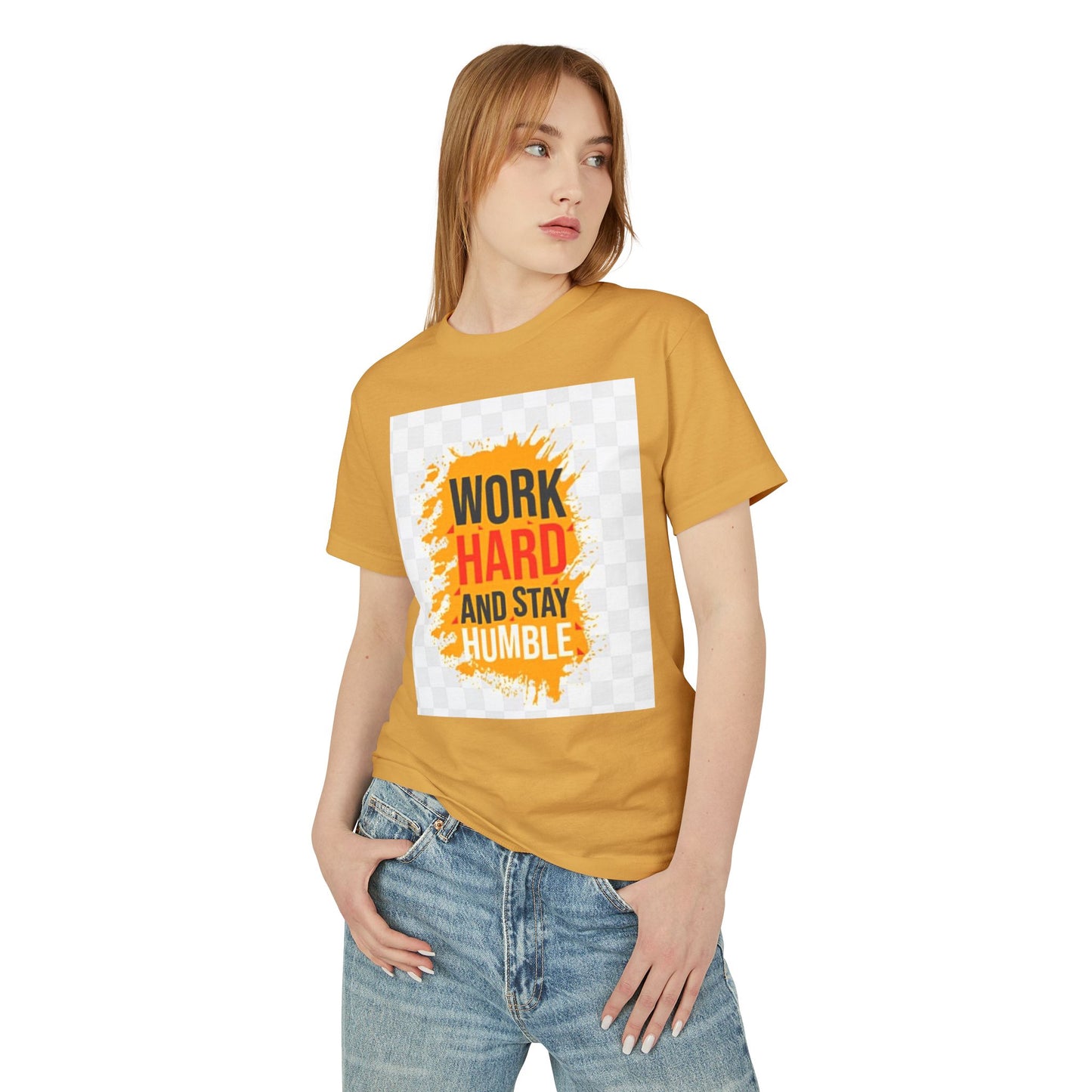 Motivational Unisex Tee - "Work Hard and Stay Humble"