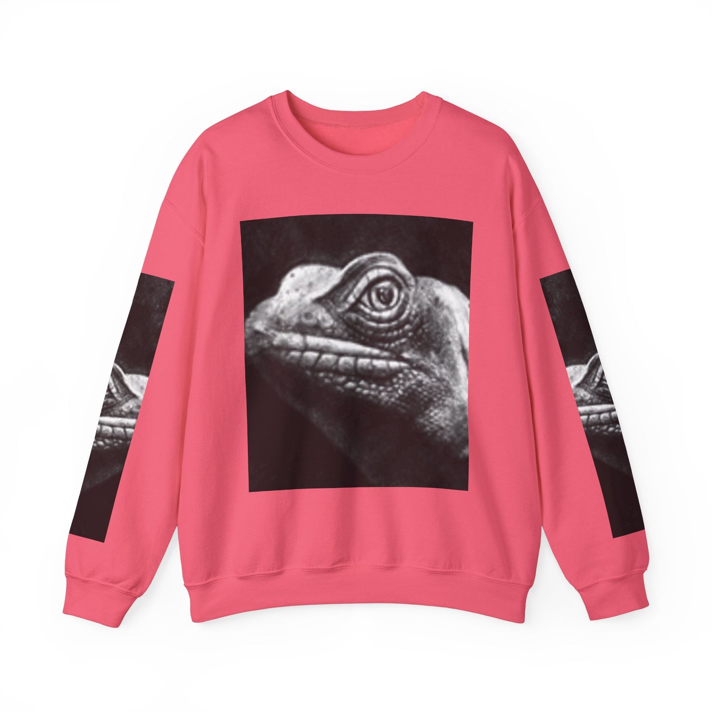 Unique Unisex Crewneck Sweatshirt with Bold Lizard Design