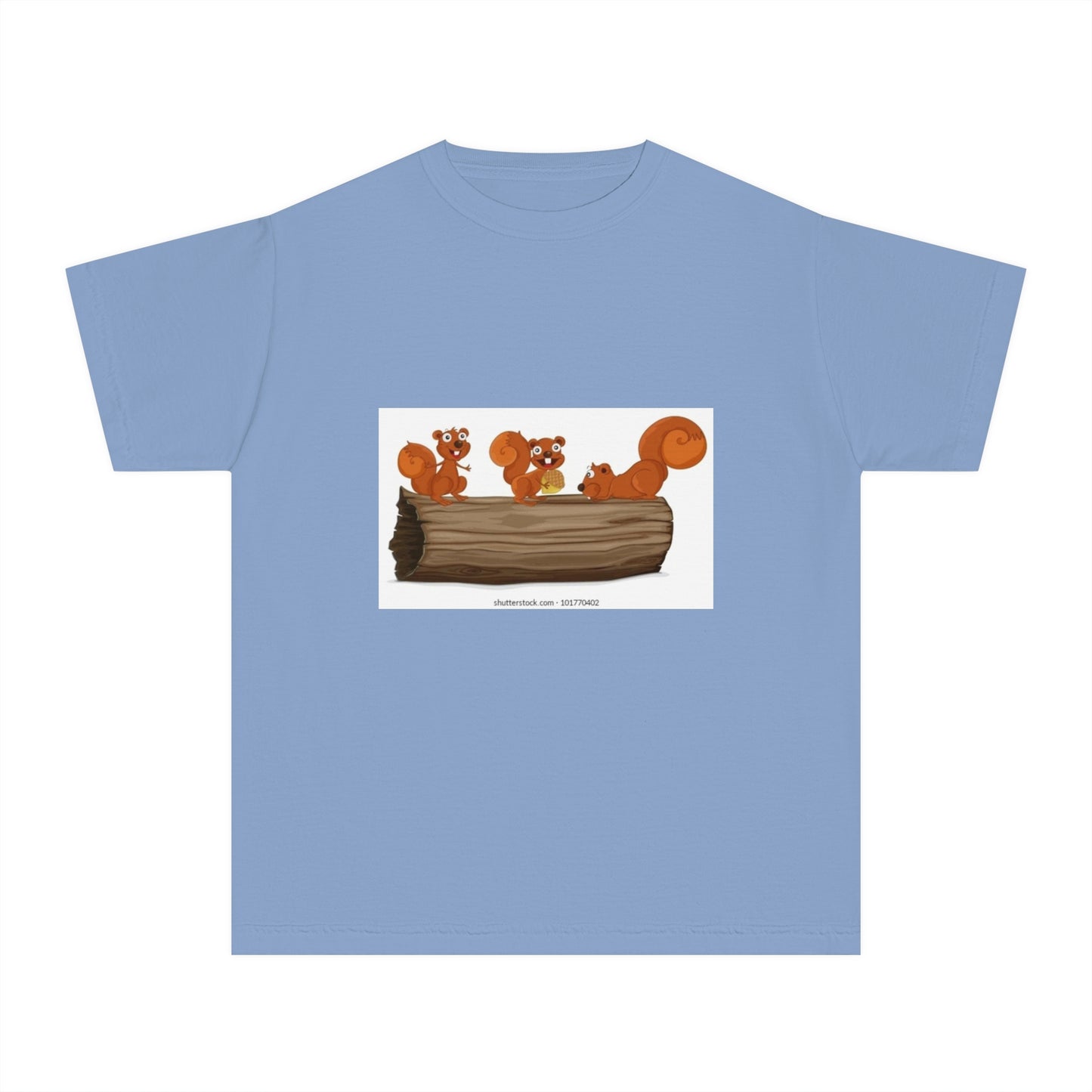Playful Squirrel Youth Tee - Fun Animal Graphic T-Shirt for Kids