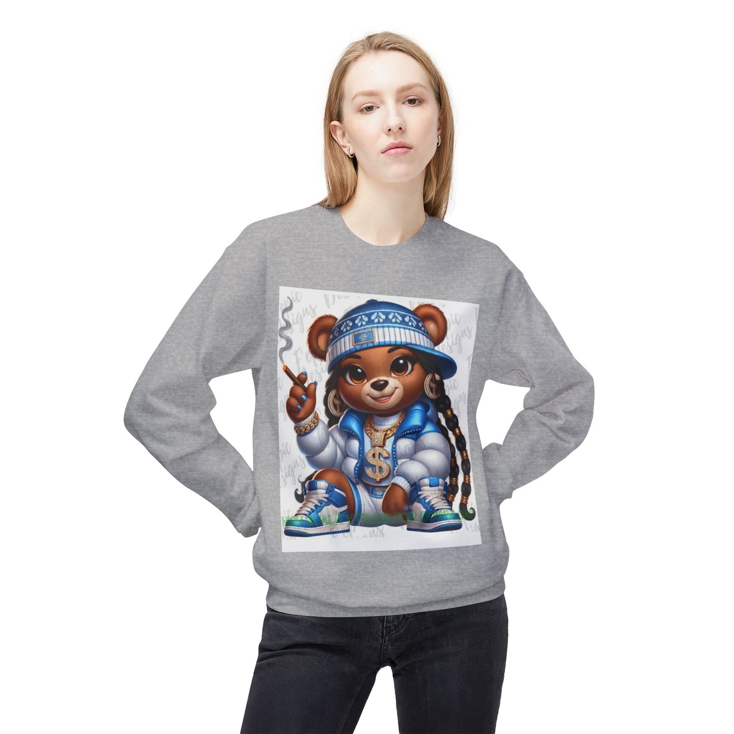 Cool Bear Streetwear Sweatshirt - Funky Unisex Crewneck with Attitude