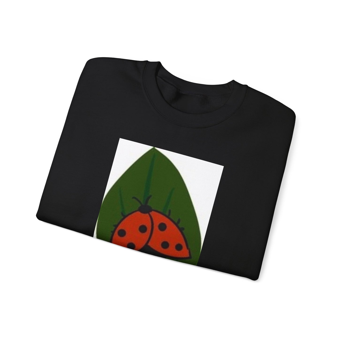 Ladybug Leaf Unisex Crewneck Sweatshirt - Cozy & Eco-Friendly