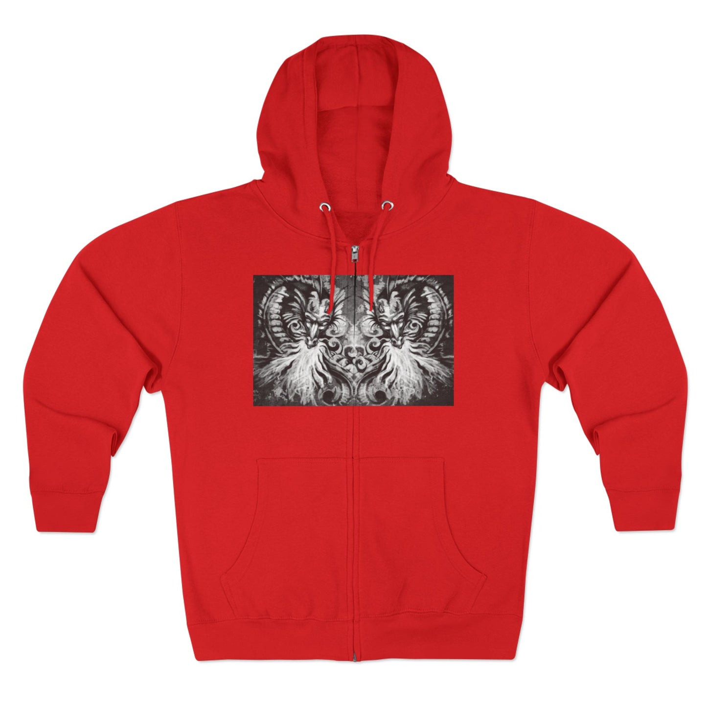 Colorful Artistic Unisex Zip Hoodie - Vibrant Design for Creative Souls